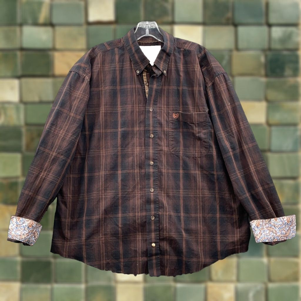 Vintage VINTAGE Panhandle Western Shirt Men’s Large Cropped Cowboy Outdoor Rodeo Workwear Office Size US L / EU 52-54 / 3 - 1 Thumbnail