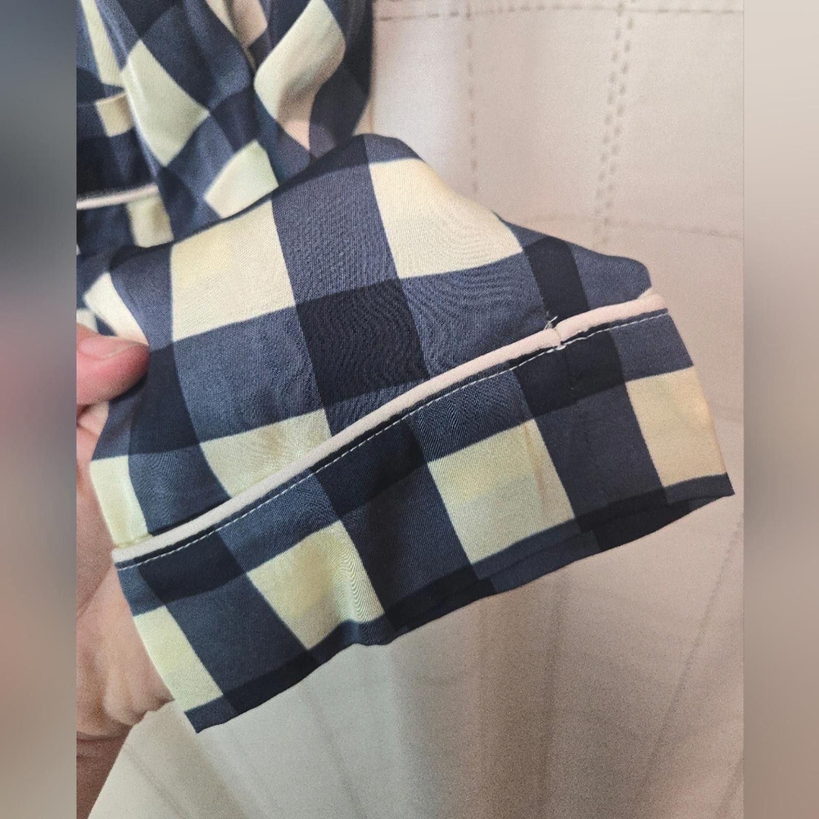 J.Crew J Crew Soft Shine Pajama Top In Gingham Size ONE SIZE - 3 Thumbnail