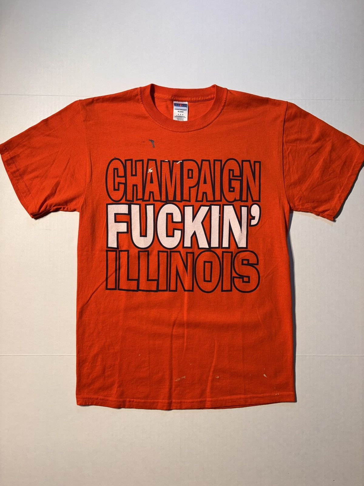 Jerzees Vtg Champaign Illinois University Fighting Illini Y2K Tshirt Size US M / EU 48-50 / 2 - 1 Thumbnail