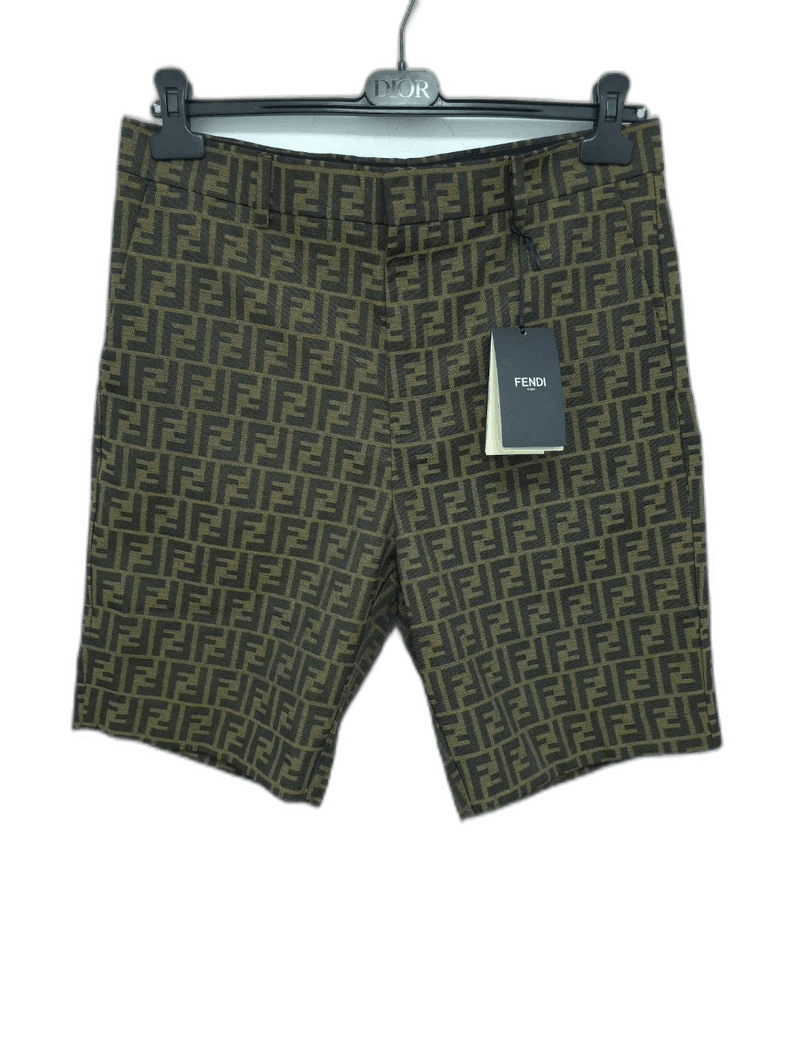 Fendi Fendi Printed Denim Shorts for Men Size US 44 / EU 60 - 1 Thumbnail