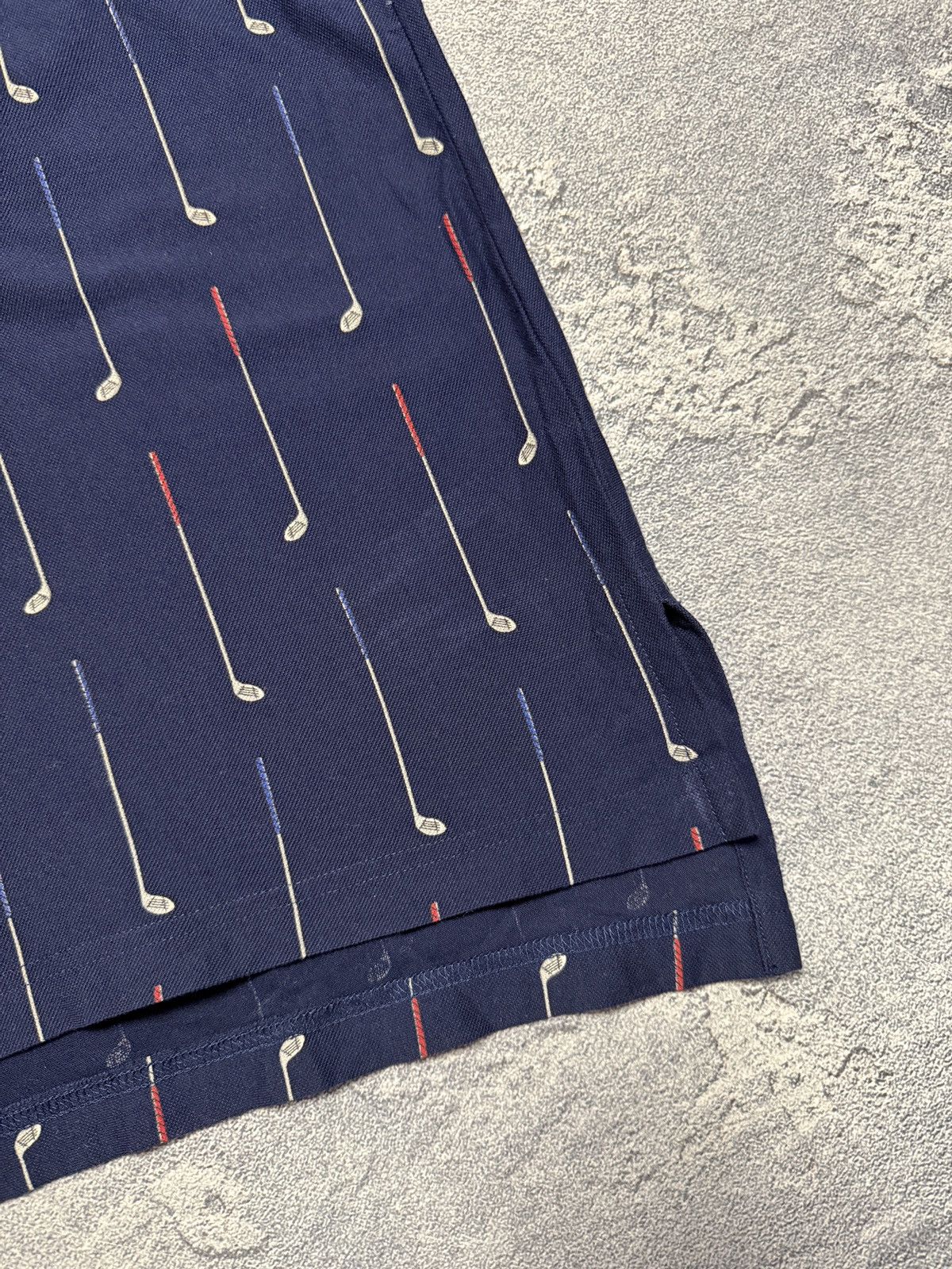 Polo Ralph Lauren × Vintage 90s Polo Golf Ralph Lauren 1/3 Button Collared Striped Tee Size US L / EU 52-54 / 3 - 10 Thumbnail