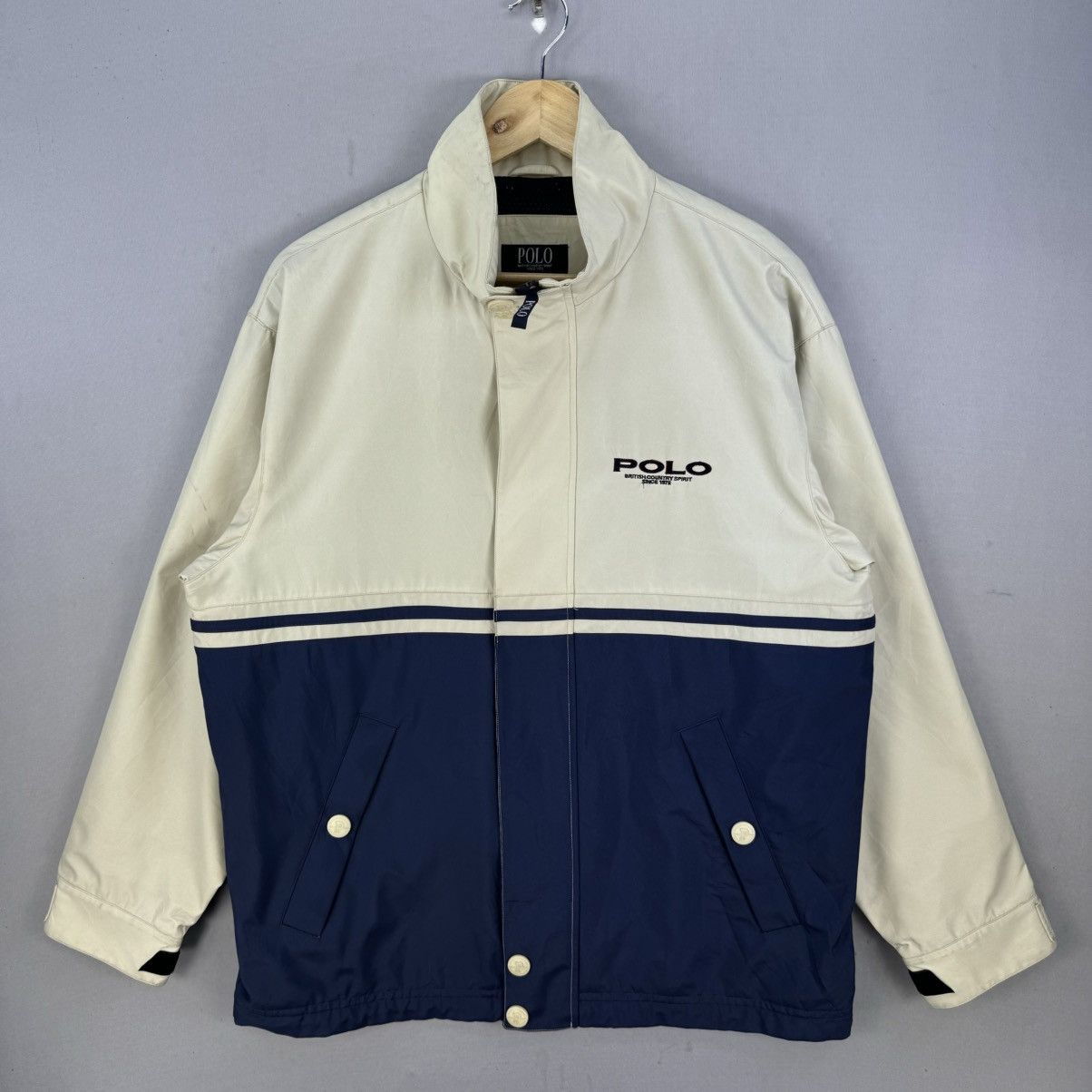 Polo Ralph Lauren Vintage Polo Windbreaker Jacket Size US L / EU 52-54 / 3 - 1 Thumbnail
