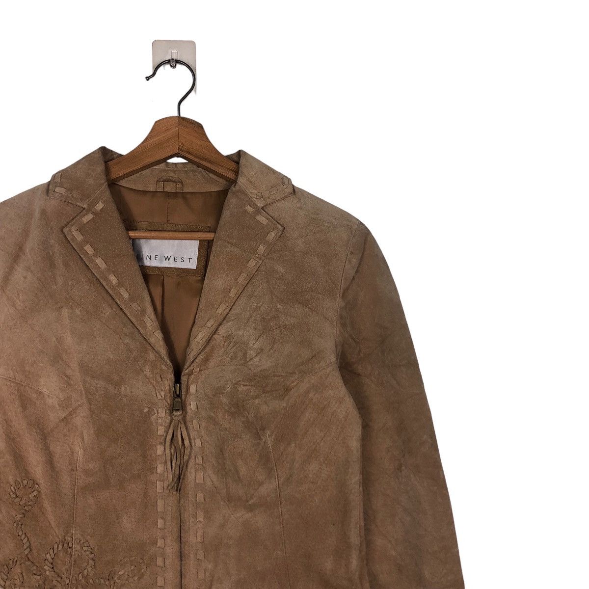 Japanese Brand Cropped Biker Genuine Leather Jacket Nine West Issey Miyake Size US M / EU 48-50 / 2 - 6 Thumbnail