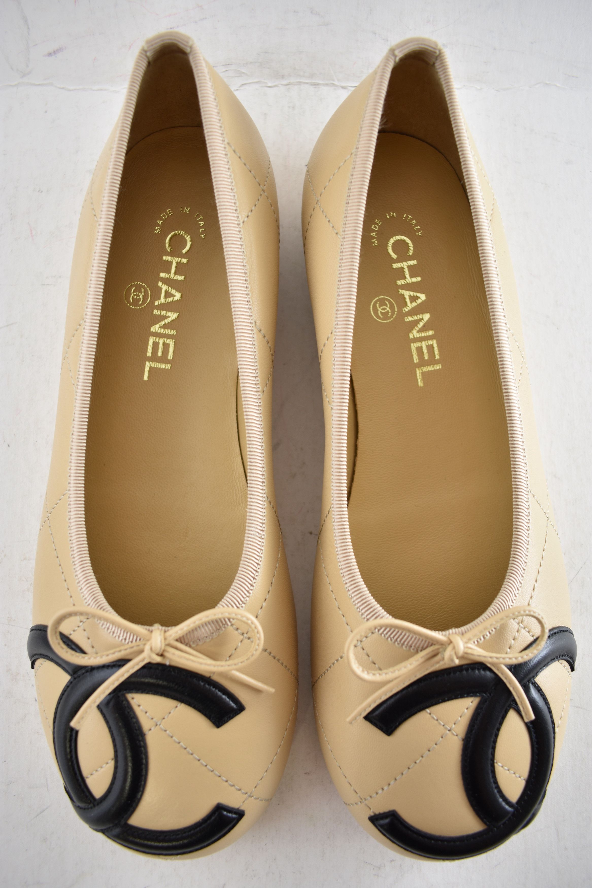 Chanel 26M Coco Beach Cambon Black CC Logo Ballet Ballerina Flat 41 Size US 11 / IT 41 - 12 Thumbnail
