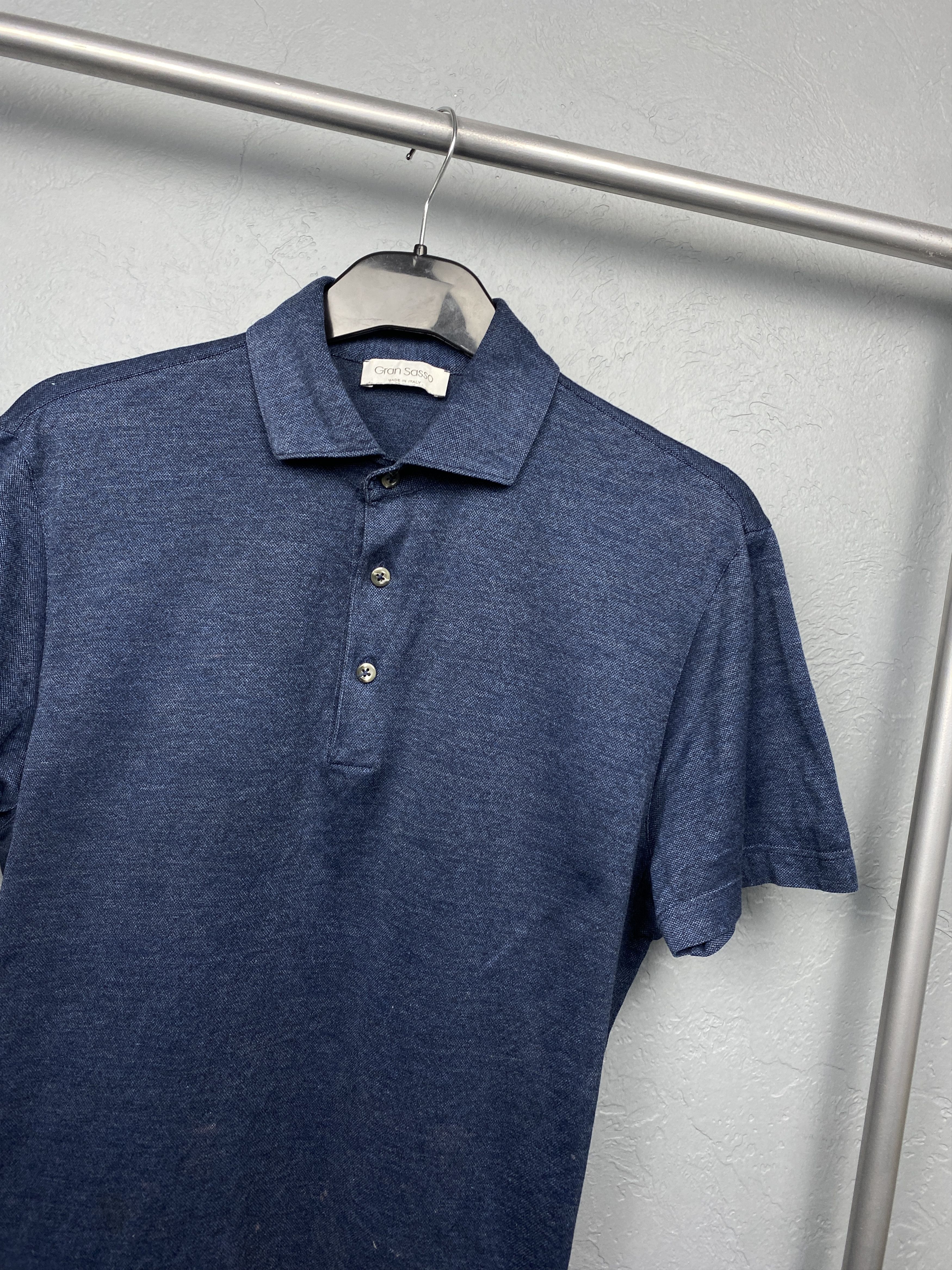 Gran Sasso Gran Sasso Vintage Mens Polo Shirt Size US M / EU 48-50 / 2 - 2 Thumbnail
