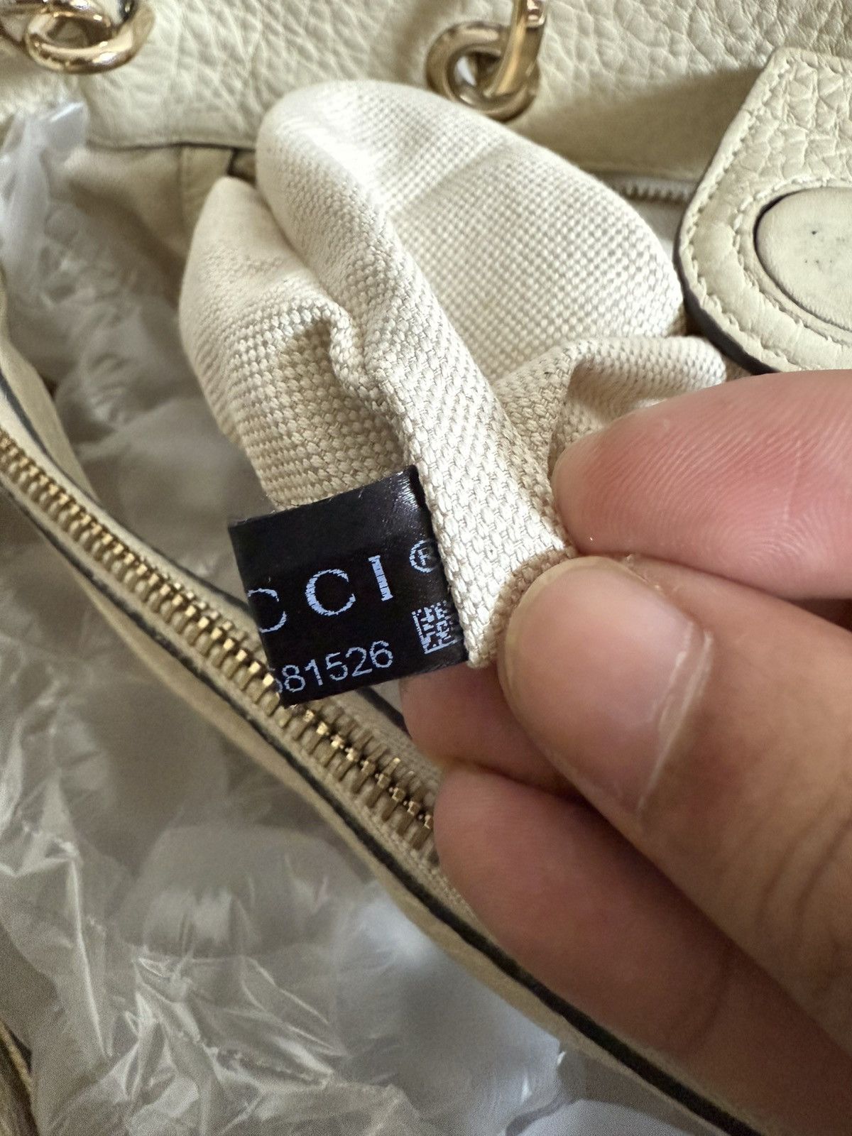 Gucci Gucci Bamboo Shopper Pebbled Leather 2 way Small Size ONE SIZE - 18 Thumbnail