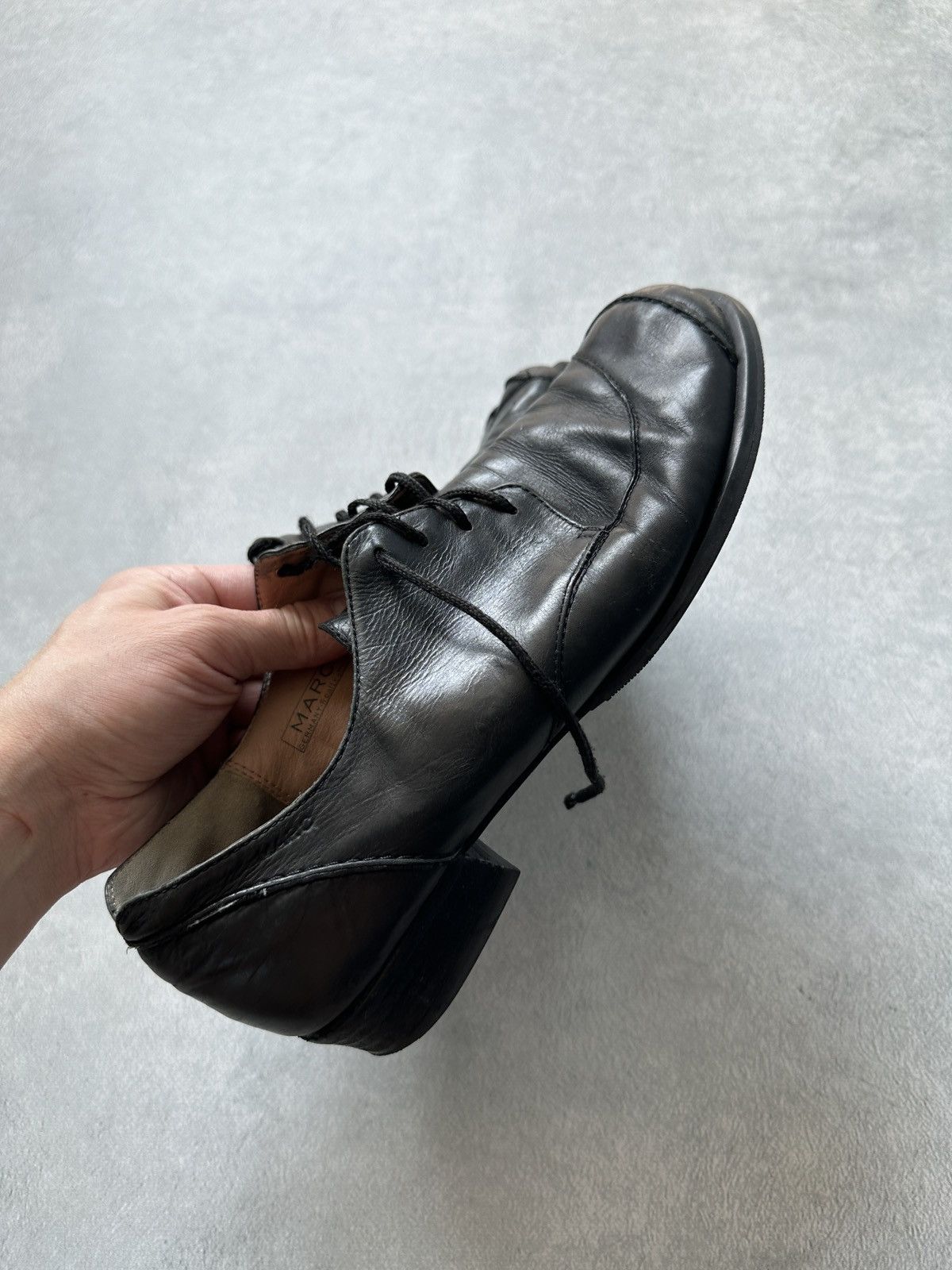 Japanese Brand Avant Garde Japanese Style Leather Shoes Asymmetrical Heels Size US 7.5 / EU 40-41 - 6 Thumbnail