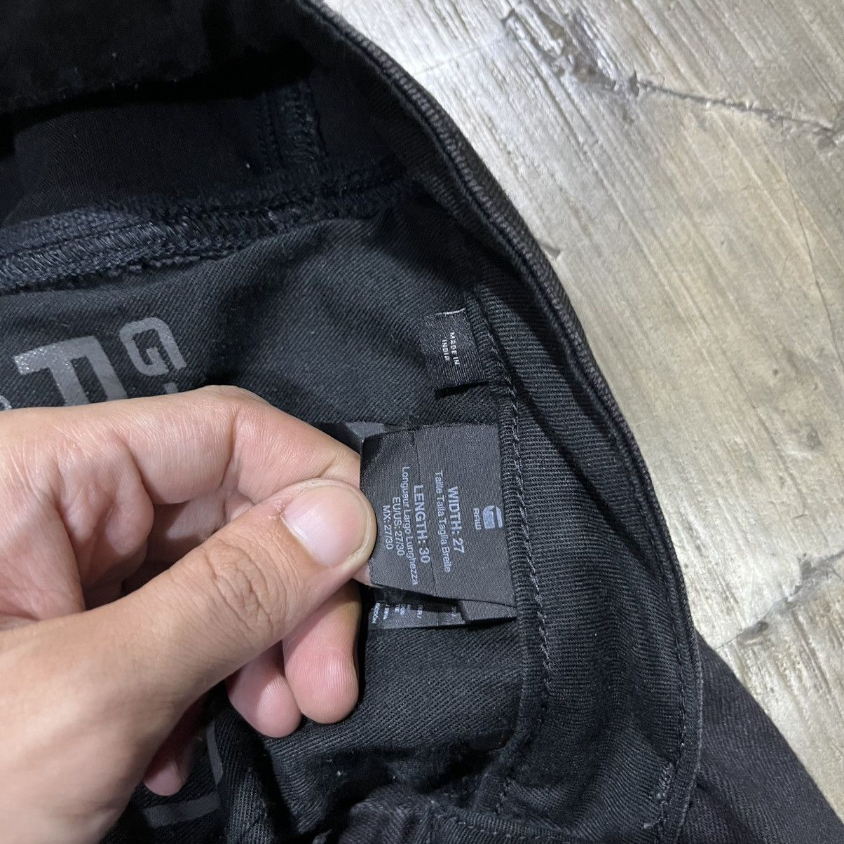 G-Star G-Star RAW GS3301 Black Denim – Rare Early 2000s Era Size US 30 / EU 46 - 7 Thumbnail