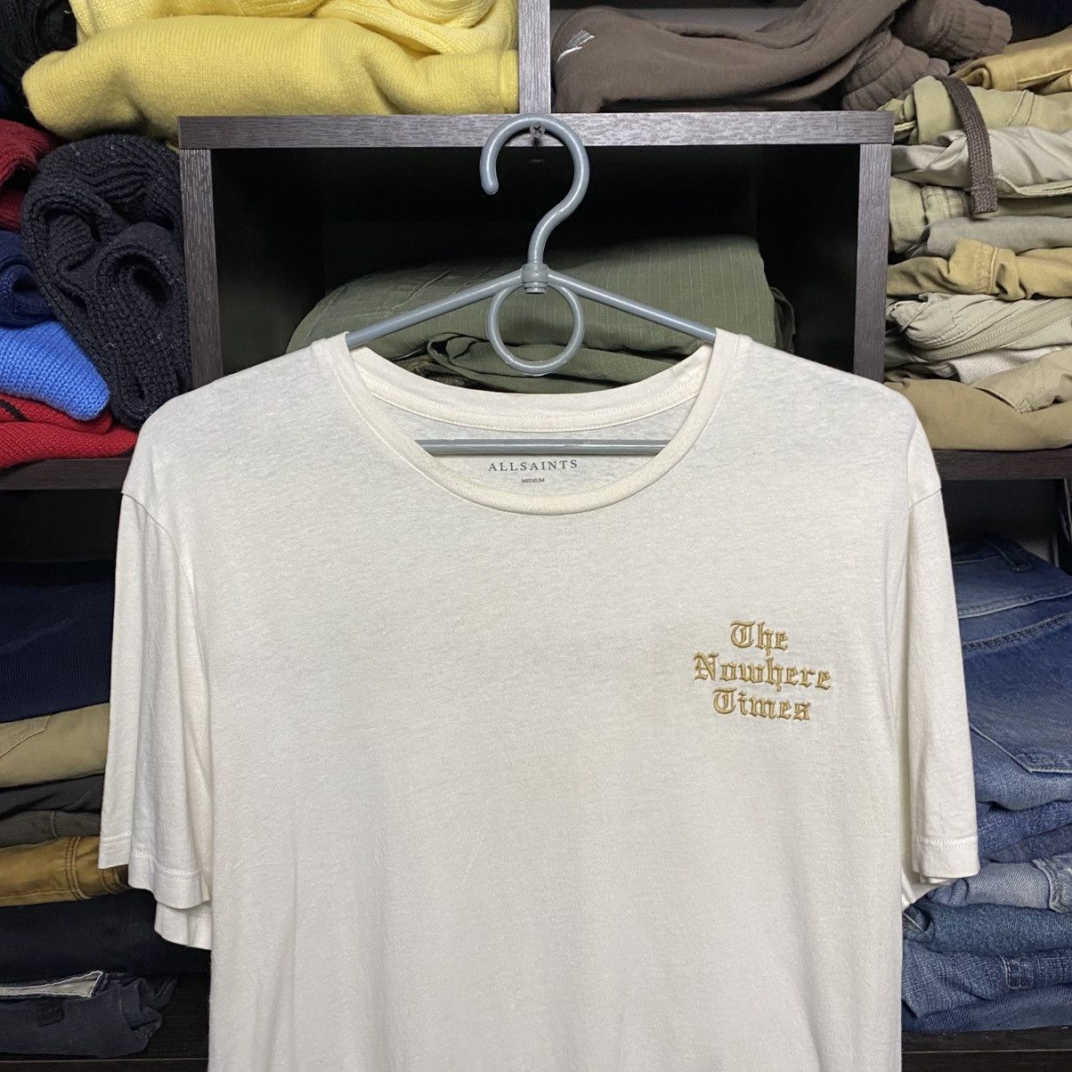 Allsaints Designer Allsaints big logo y2k opium streetwear tee size M Size US M / EU 48-50 / 2 - 2 Thumbnail