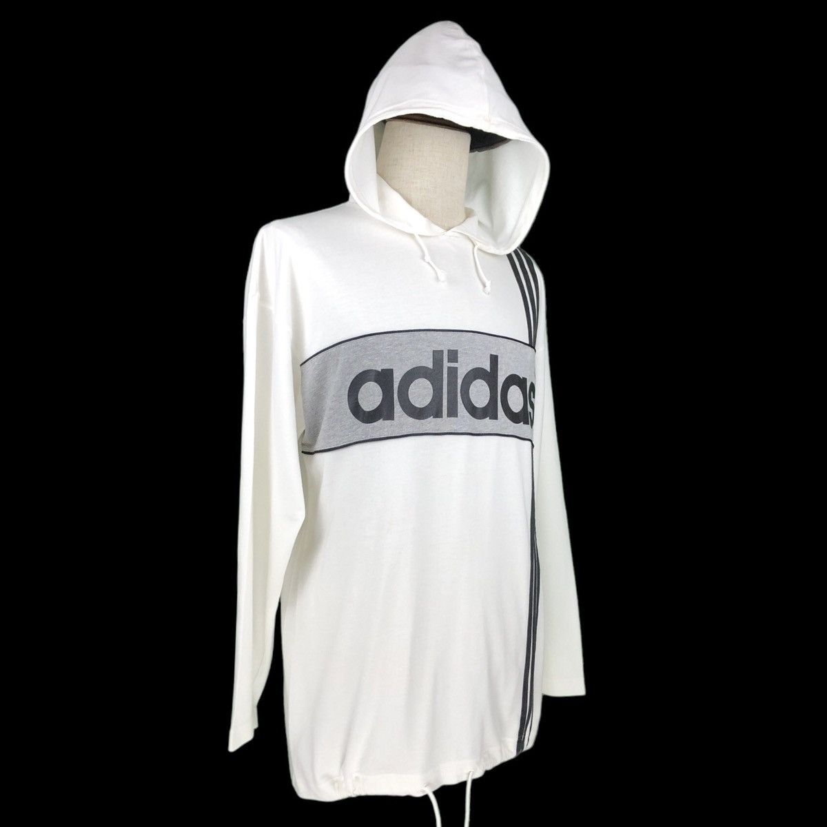Vintage Vintage 90s Adidas Trefoil Spell Out Big Logo Shirt Hoodies Size US M / EU 48-50 / 2 - 6 Thumbnail
