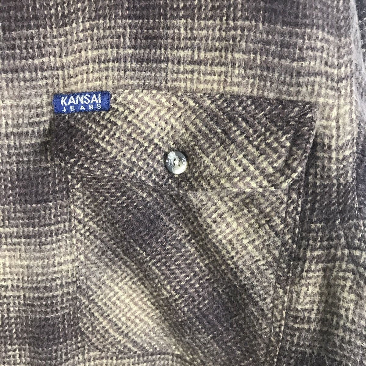 Japanese Brand × Kansai Yamamoto × Vintage 🔥Rare🔥Vintage Kansai Yamamoto Wool Flannel Jacket Size US M / EU 48-50 / 2 - 6 Thumbnail