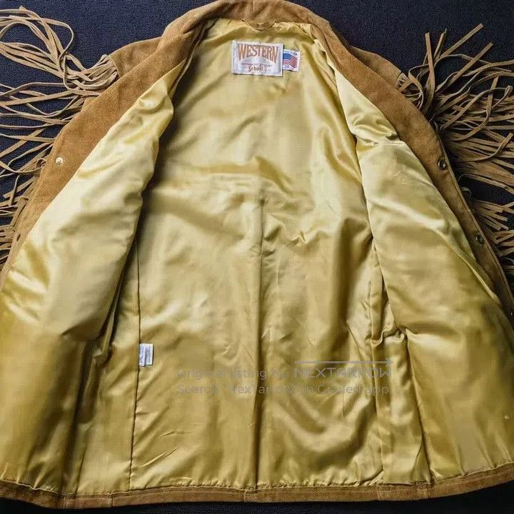 Schott Schott Suede western cowboy fringed leather jacket Size US XS / EU 42 / 0 - 6 Thumbnail