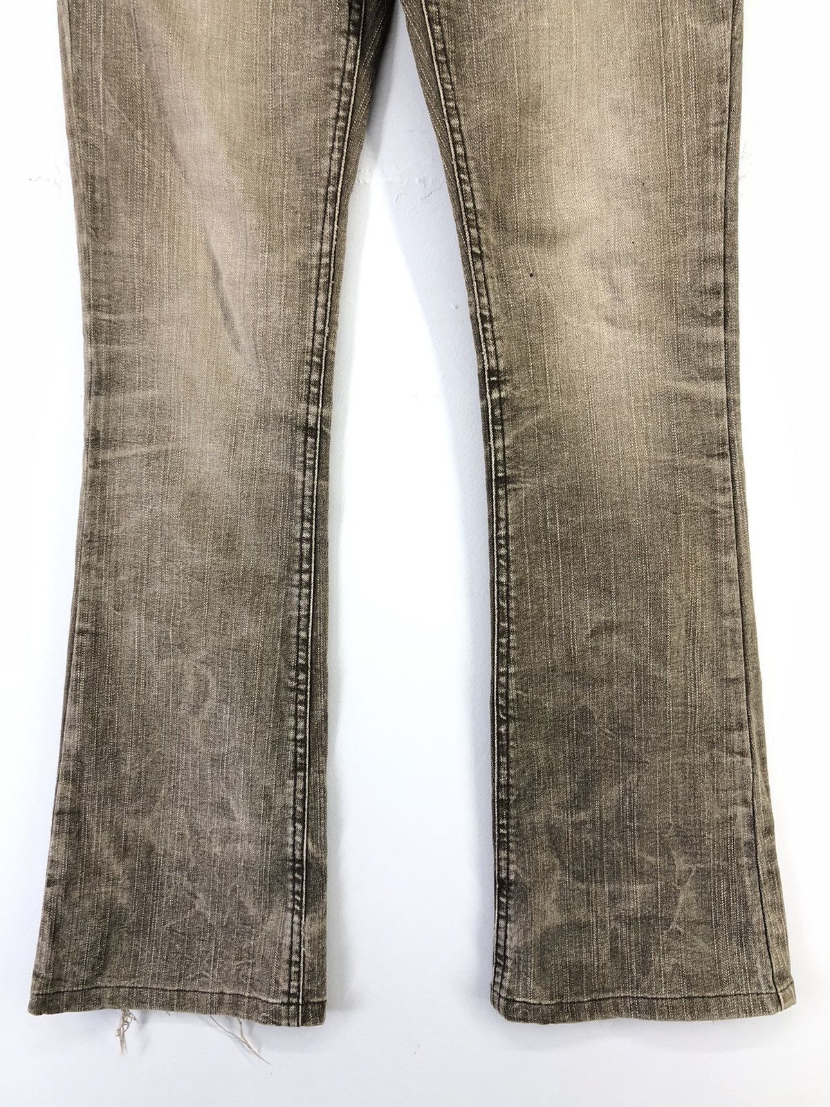 Japanese Brand Vintage Pavarotti Vary Jean Faded Brown Flare Bootcut Jeans Size 27" / US 4 / IT 40 - 6 Thumbnail