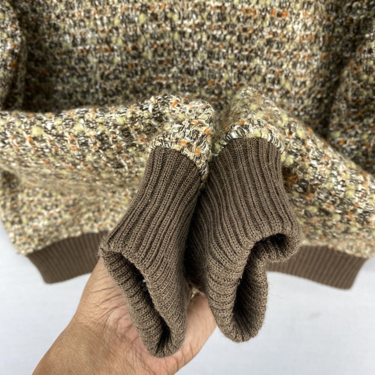 Aran Isles Knitwear Vintage Y2k Knitwear Bomber Jacket By Paodelo Size XXS / US 00 / IT 34 - 8 Thumbnail