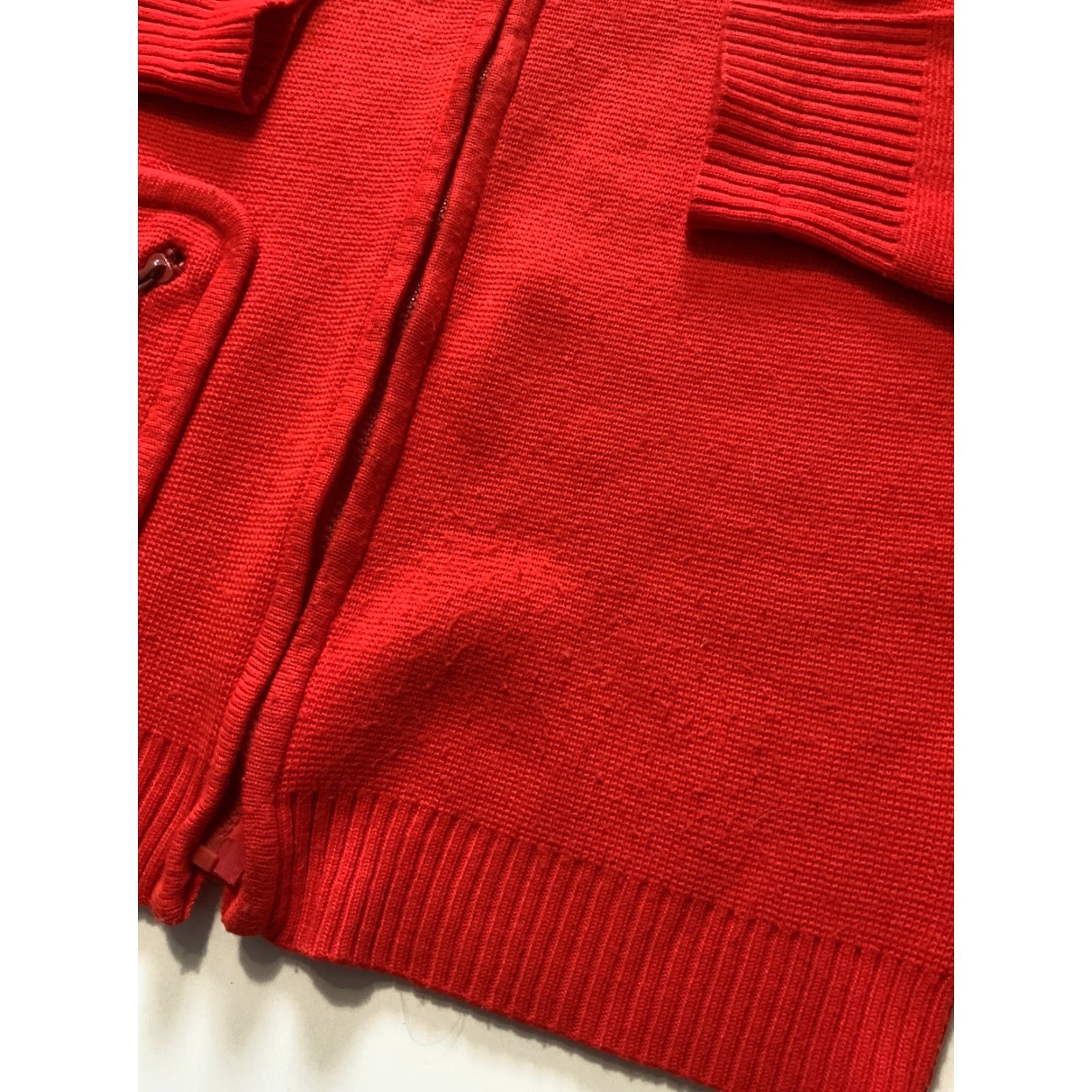 Vintage VINTAGE LeRoy Knitwear Disco Mod Circle Zip Sweater Jacket L Acrylic Shirt Size US L / EU 52-54 / 3 - 6 Thumbnail