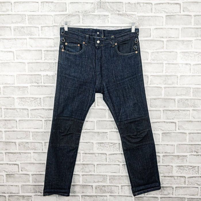 Comme des Garcons GANRYU COMME des GARCONS Slim Biker Denim Jeans dark ...