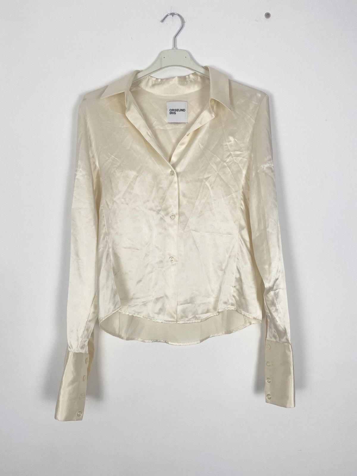 Orseund Iris Orseund Iris Silk Blouse Cream shirt M NYC old money luxury Size M / US 6-8 / IT 42-44 - 1 Thumbnail