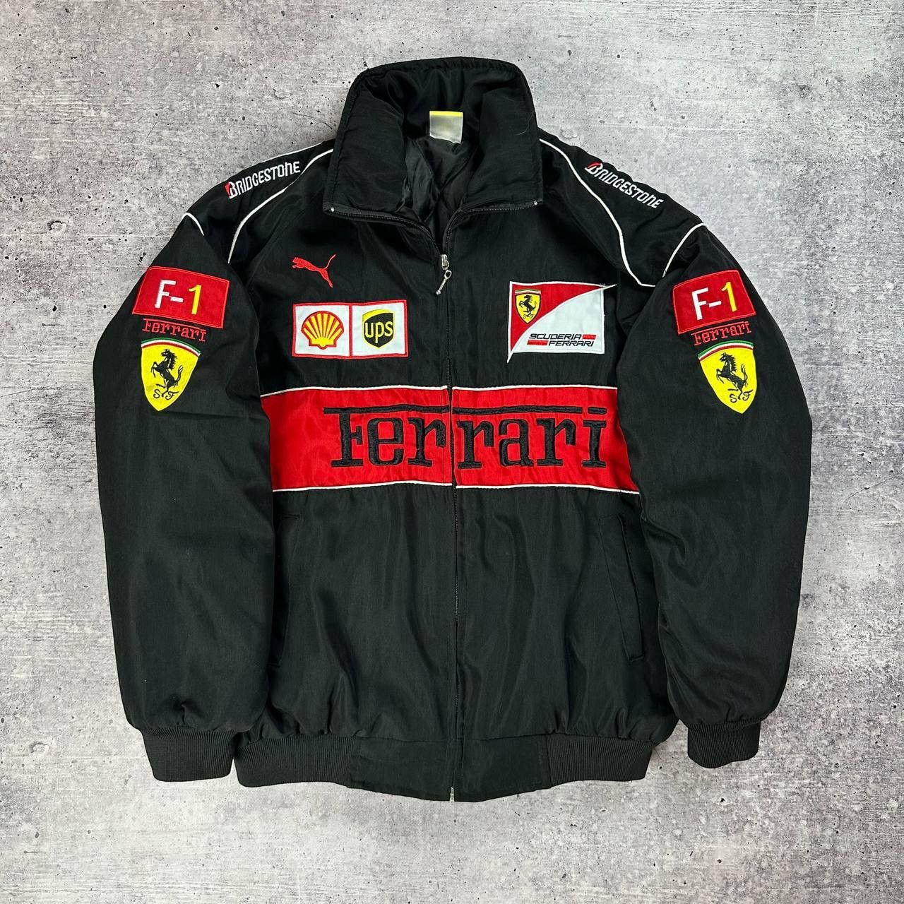 Formula 1 × Vintage Ferrari formula uno 1 vintage racing jacket Size US M / EU 48-50 / 2 - 1 Thumbnail