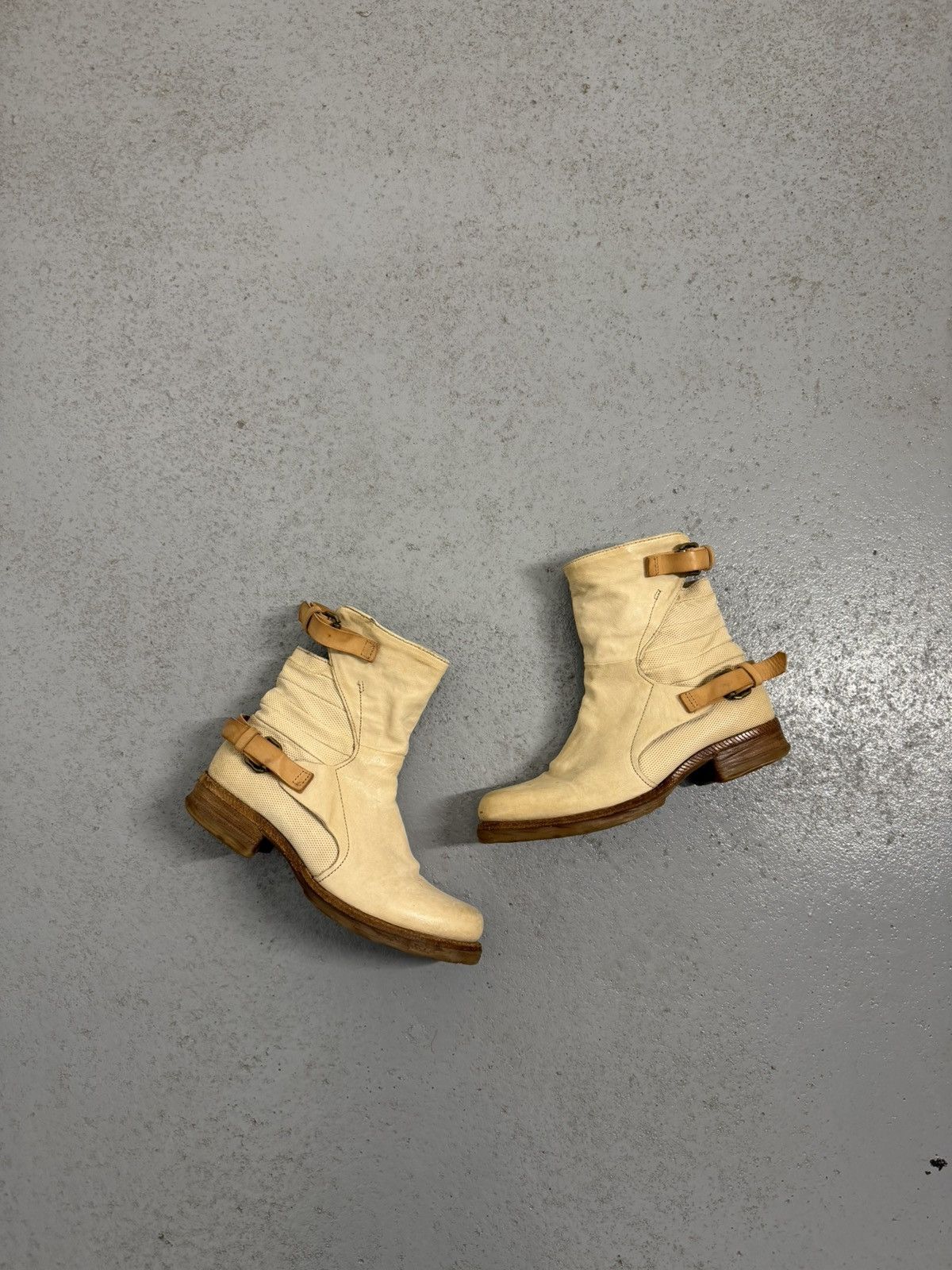 A.S.98 Vintage A.S.98 Leather Buckle Boots Size US 10 / IT 40 - 1 Thumbnail
