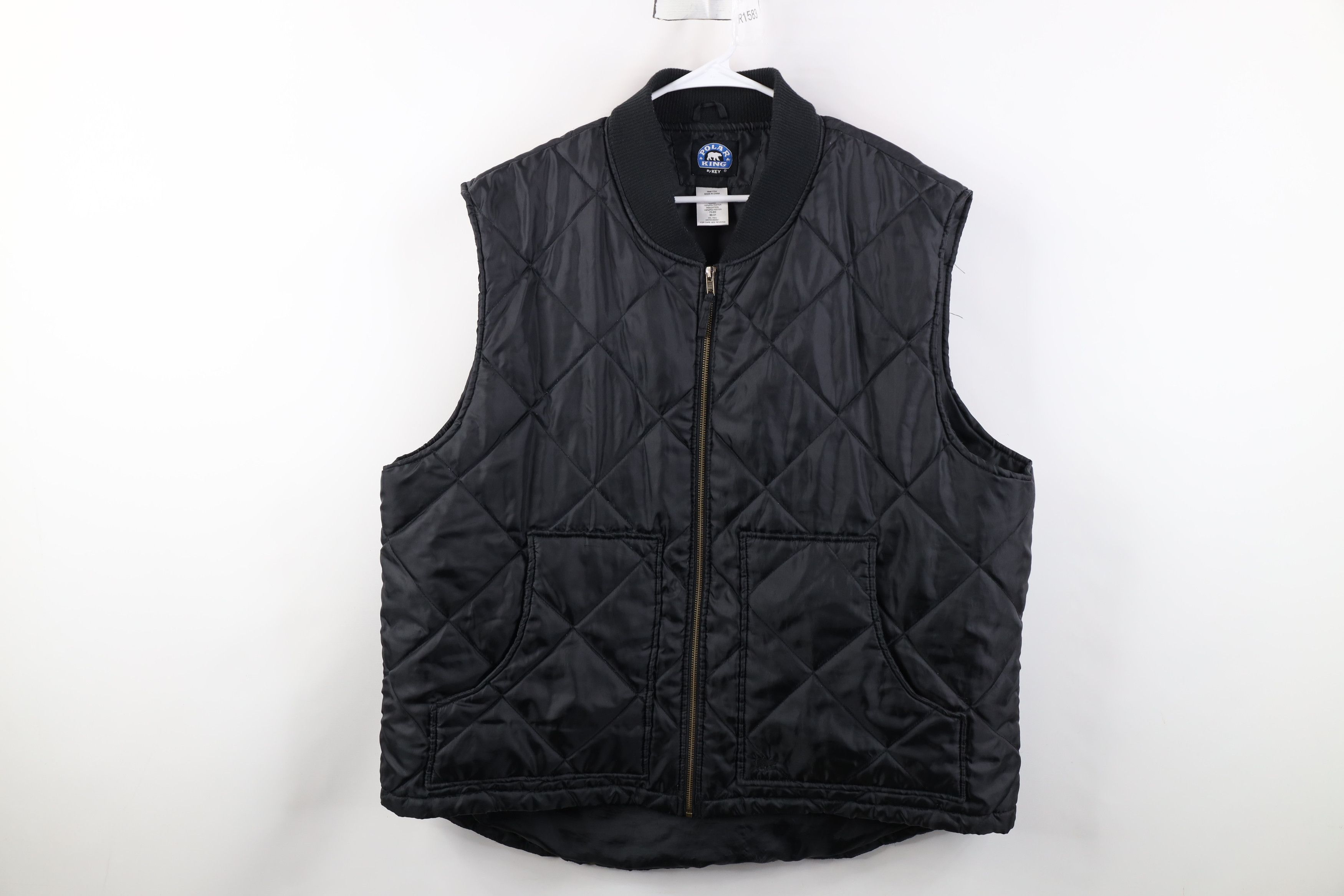Vintage Vintage 90s Y2K Streetwear Puffer Vest Jacket Black Workwear Size US XXL / EU 58 / 5 - 1 Thumbnail