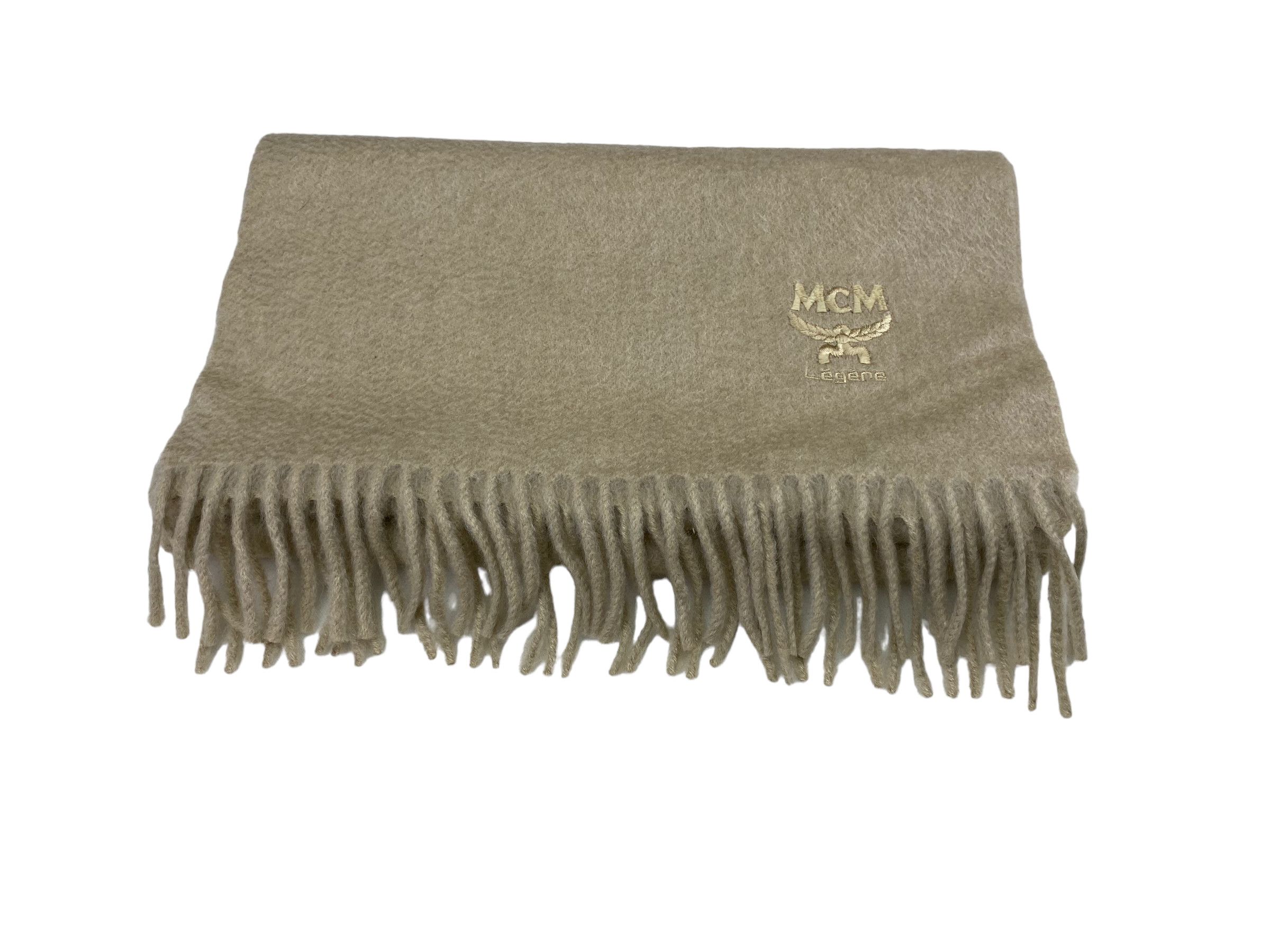 MCM × Vintage MCM Legere scarf Embroidery Wool Vintage Scarves Size ONE SIZE - 8 Thumbnail