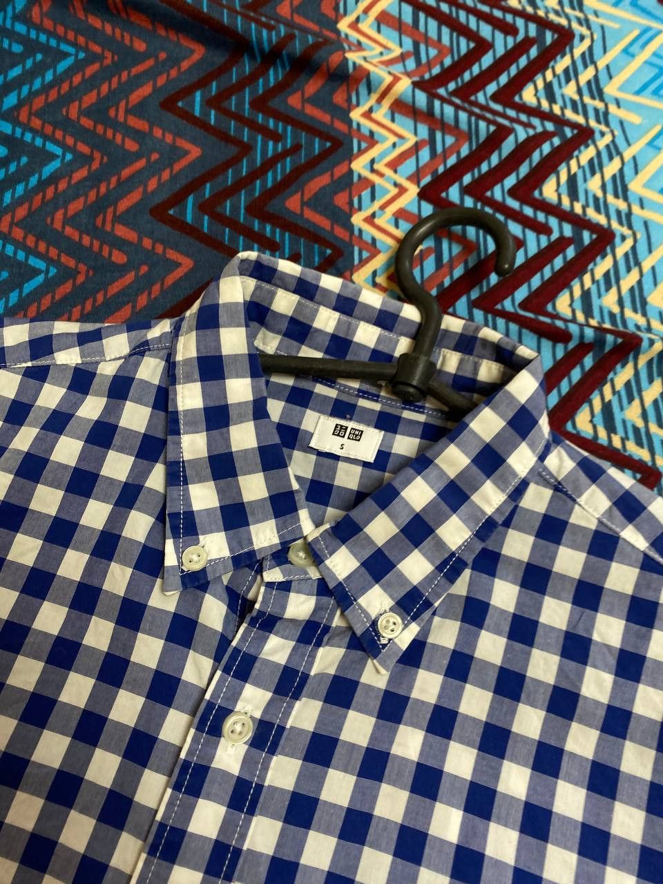 Uniqlo × Vintage Uniqlo Vintage Mens Flannel Plaid Shirt Size US S / EU 44-46 / 1 - 10 Thumbnail