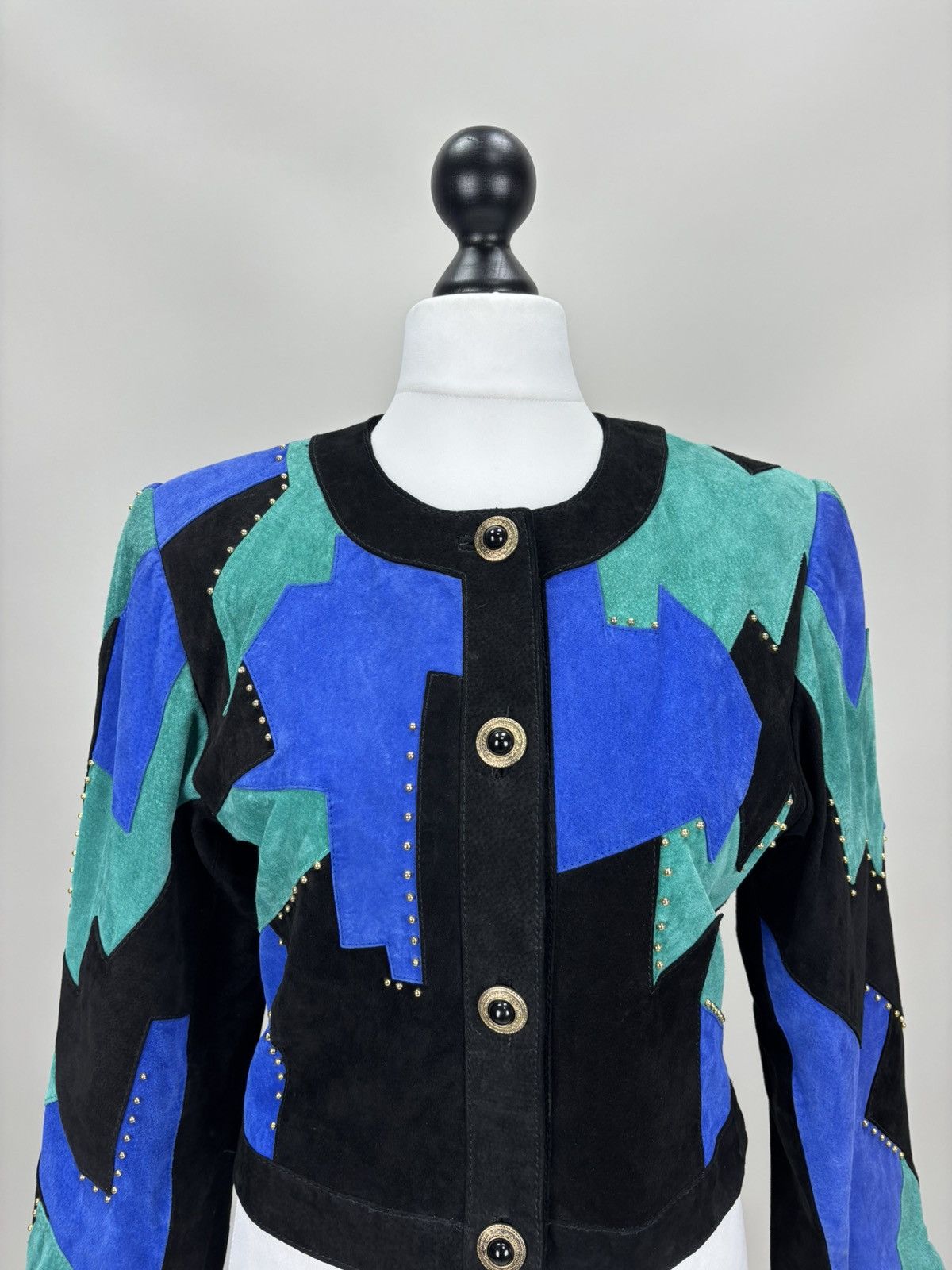 Other Womens leather jacket Dino'z Size 40 Color Multicolor Size S / US 4 / IT 40 - 3 Thumbnail