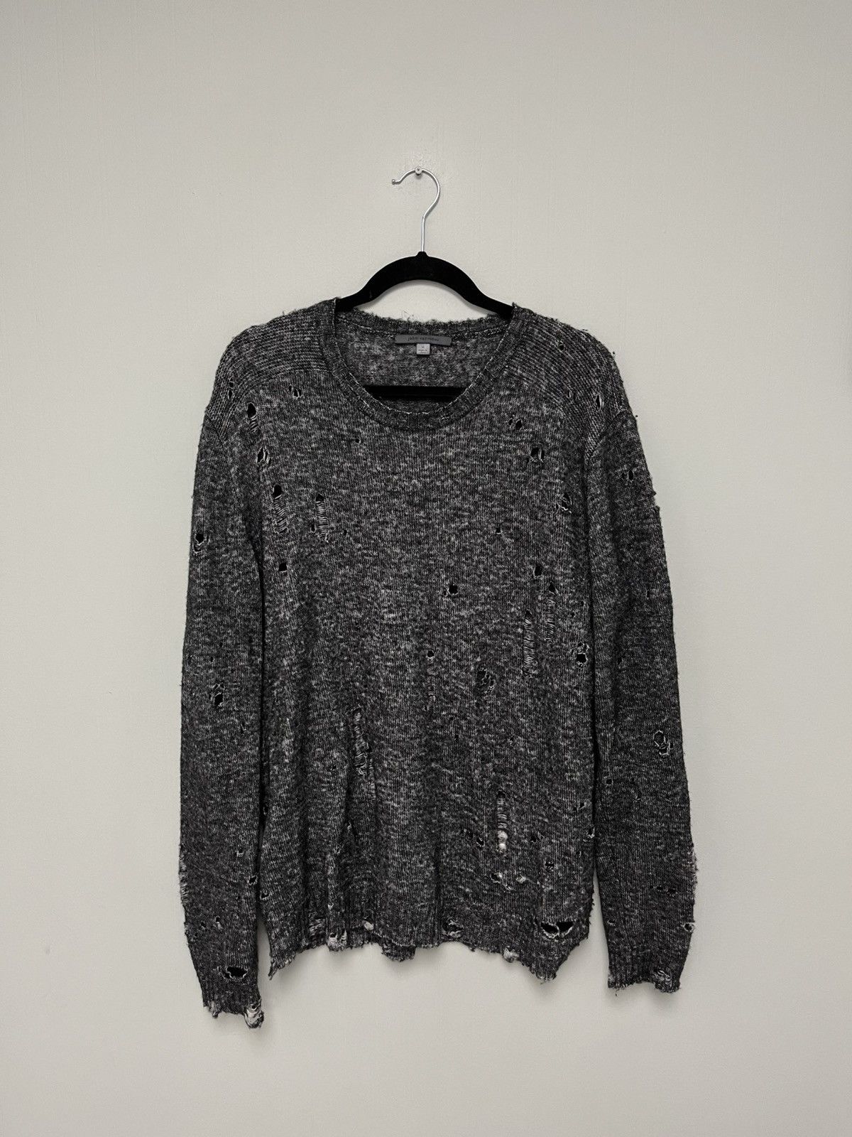 John Varvatos Distressed crewneck. Medium Size US M / EU 48-50 / 2 - 5 Thumbnail