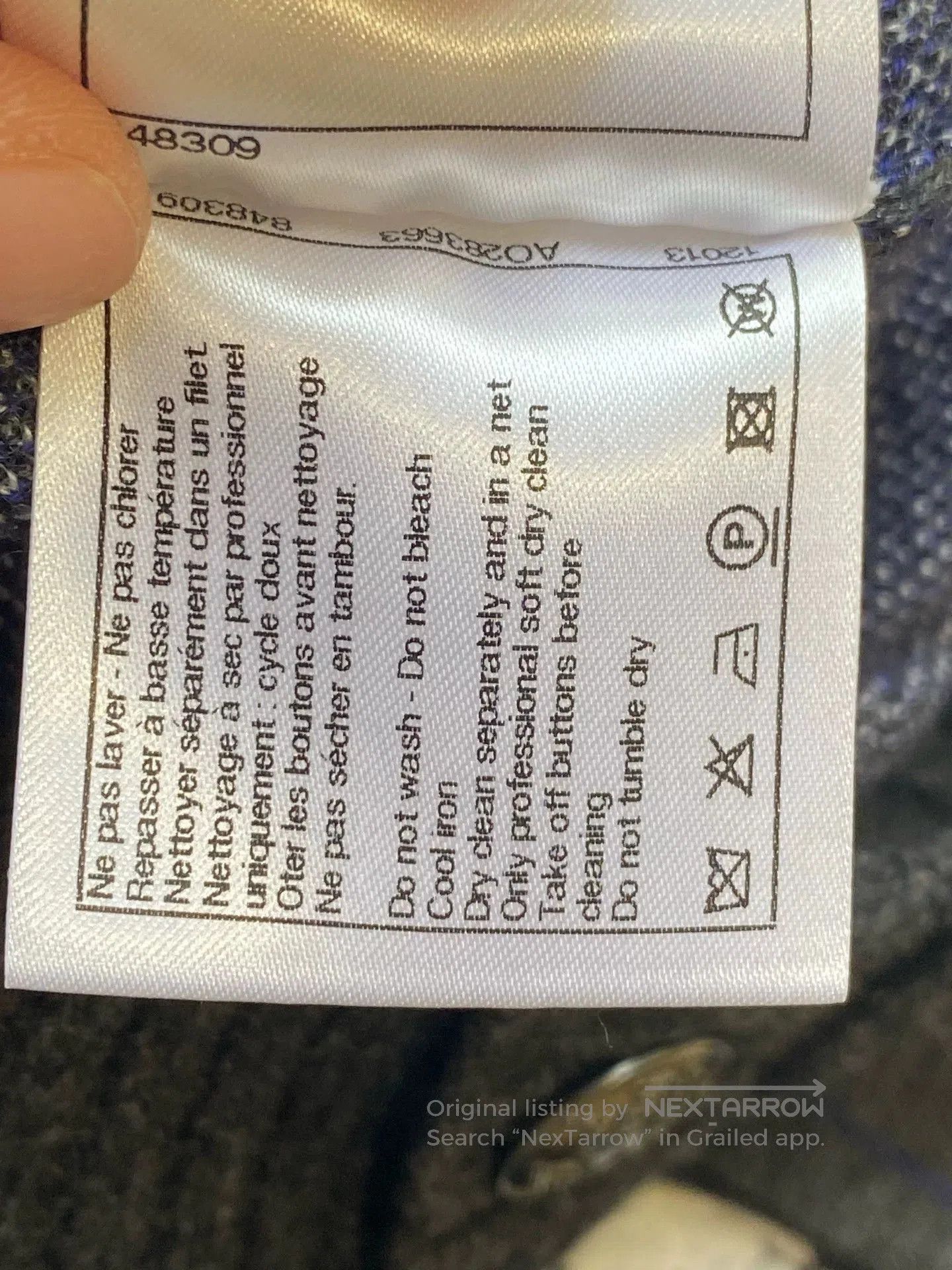 Chanel Chanel 2021 Gray Letter Sweater. Size US XS / EU 42 / 0 - 6 Thumbnail