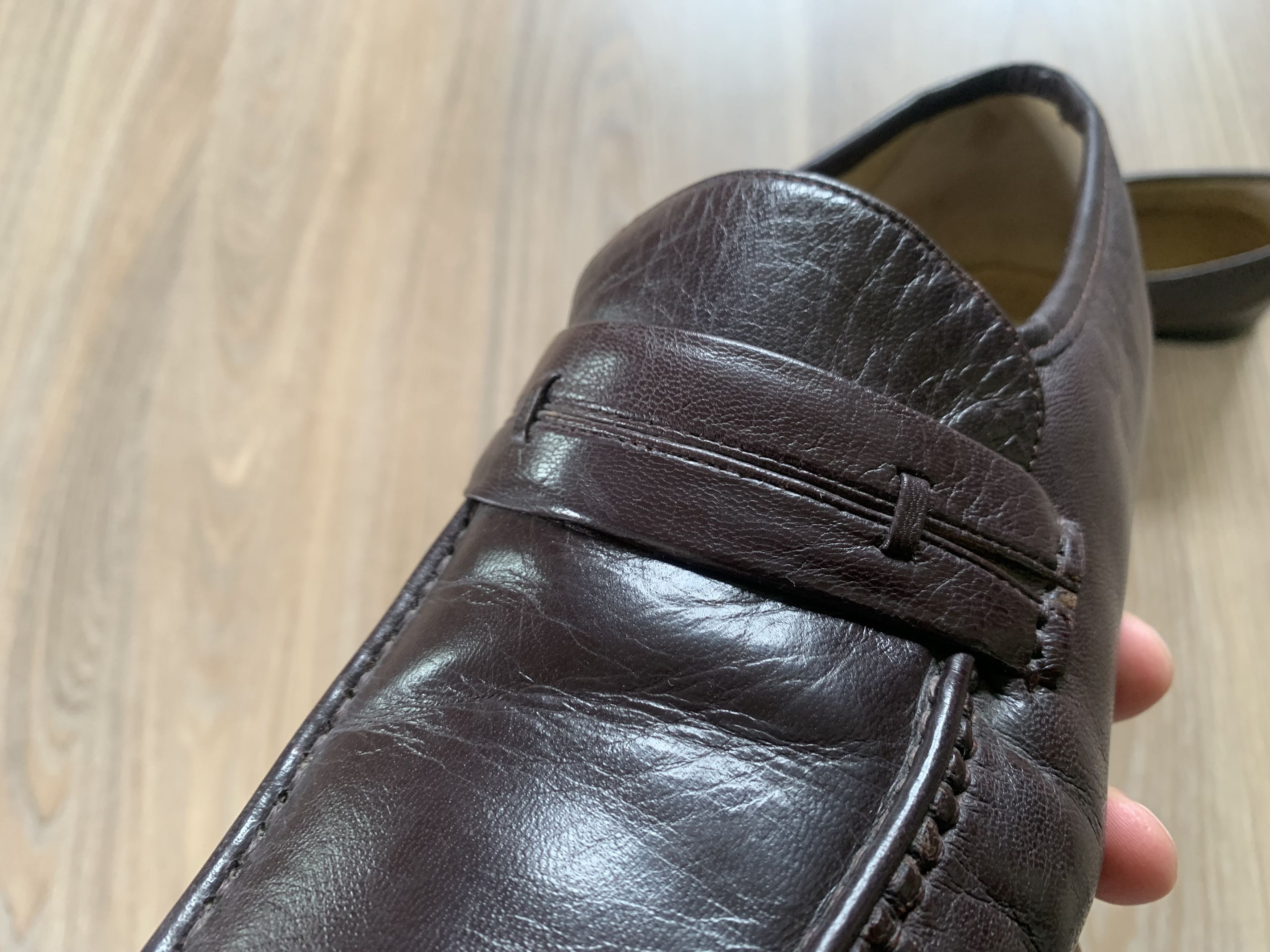 Clarks Men’s Clarks Brown Leather Loafers Shoes Size US 6 / EU 39 - 7 Thumbnail