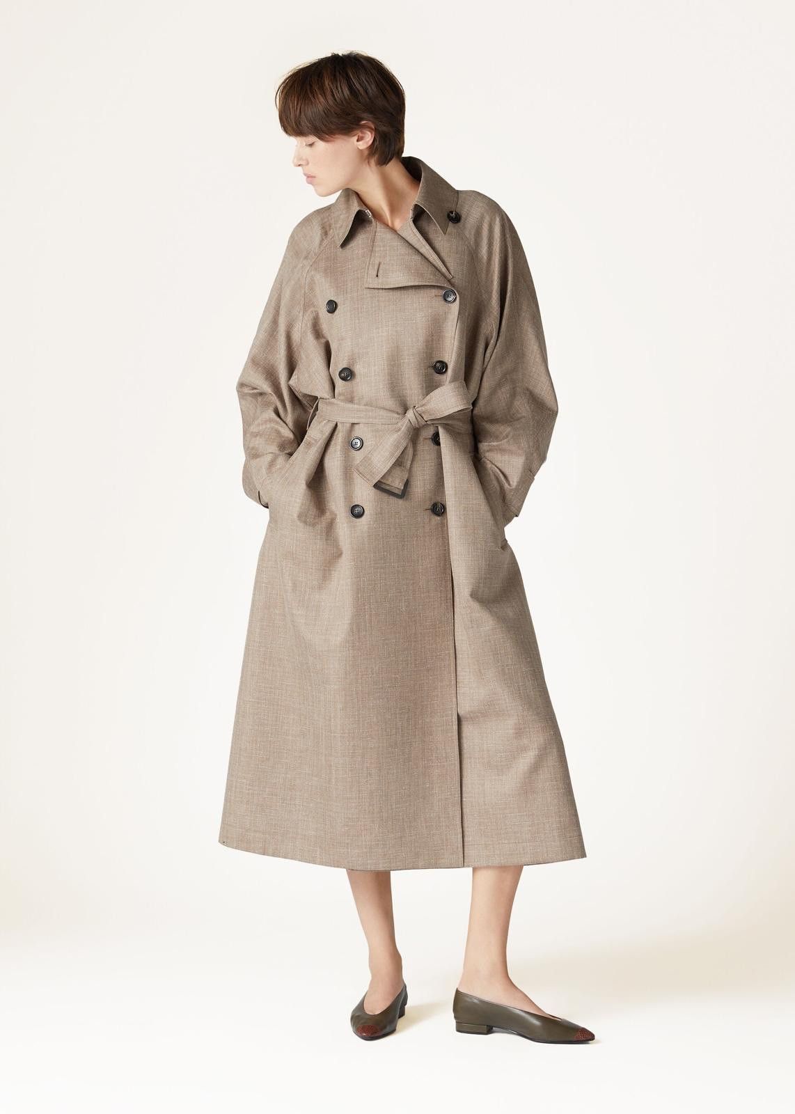 Loro Piana o1srvl11e0425 FAN6605 Double-Breasted Trench Coat Size XS / US 0-2 / IT 36-38 - 7 Thumbnail