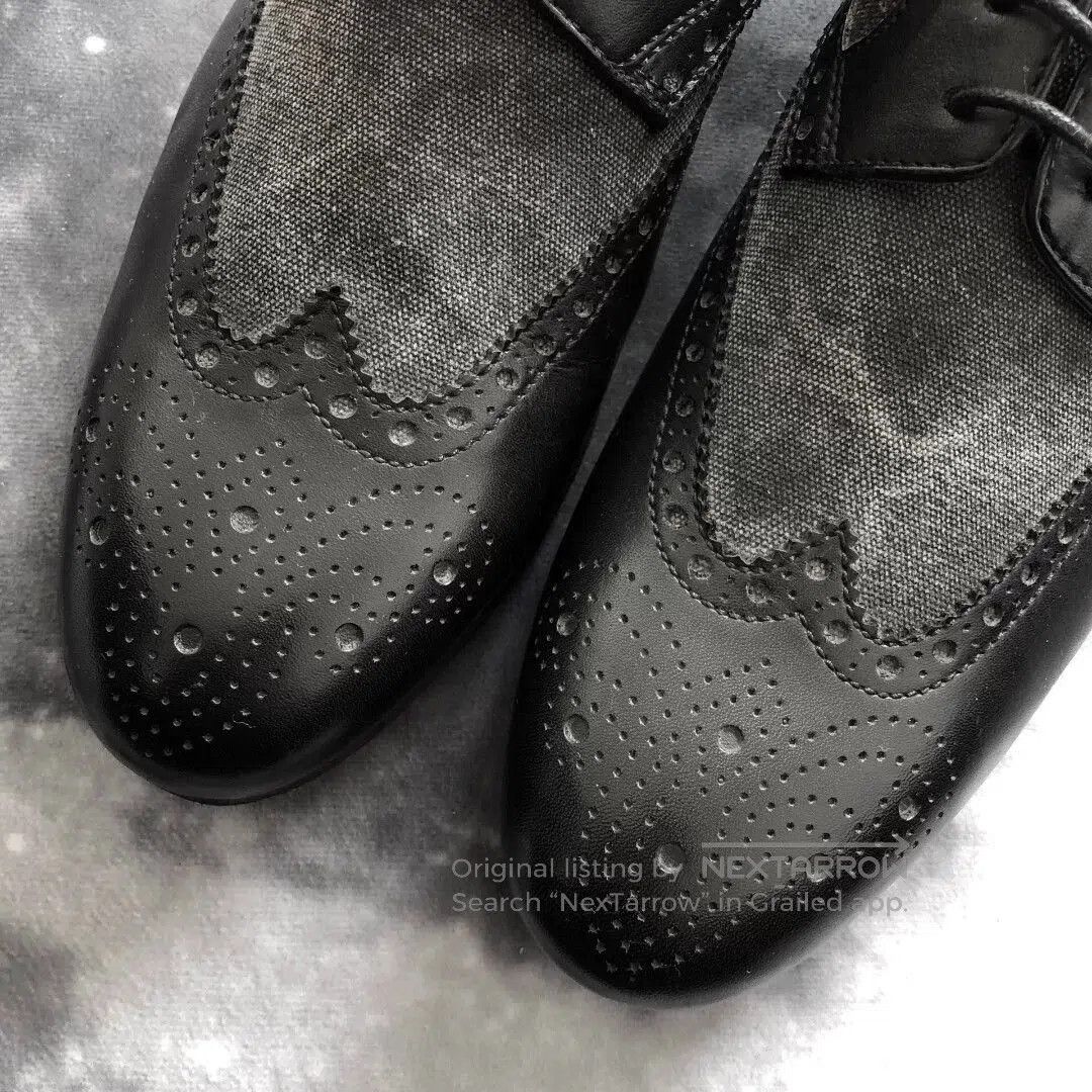 Hugo Boss BOSS ORANGE DILANOS Brogue Denim Shoes. Size US 8 / EU 41 - 3 Thumbnail