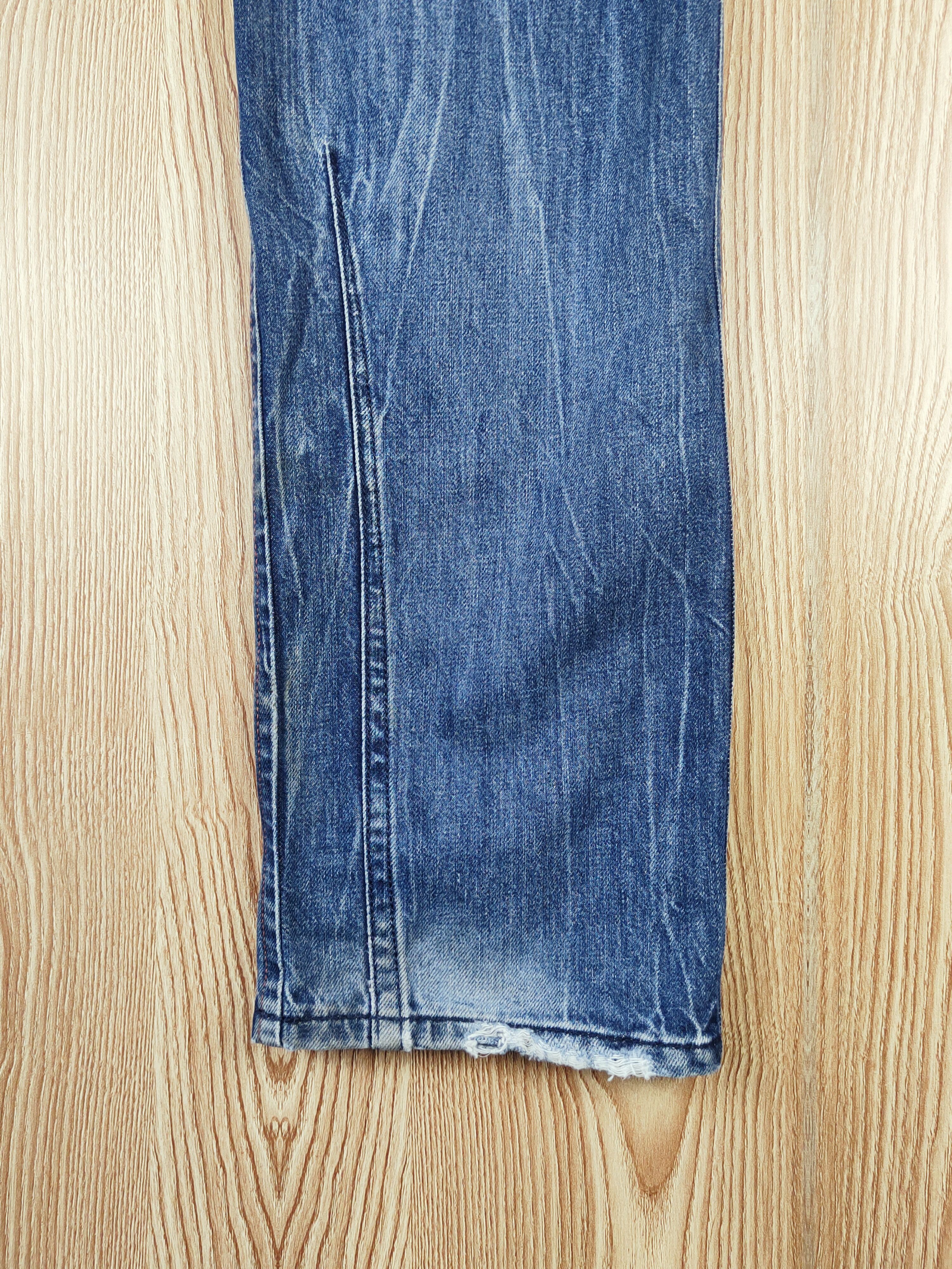 Diesel Diesel Blue Faded Distressed Ripped Jeans #S2741 Size US 35 - 12 Thumbnail
