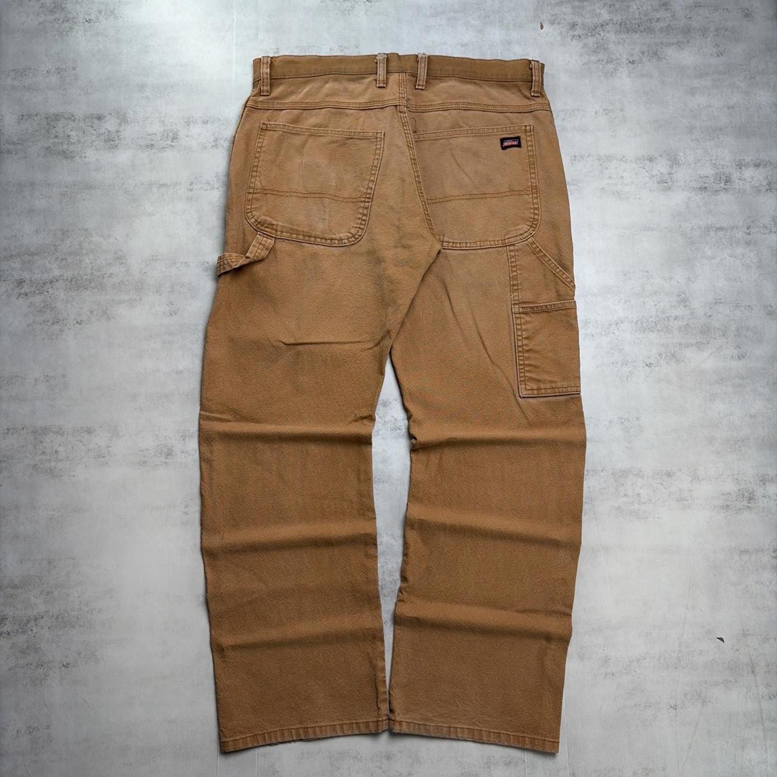 Dickies Y2K Tan Dickies Carpenter Baggy Skater Pants Size US 34 / EU 50 - 1 Thumbnail