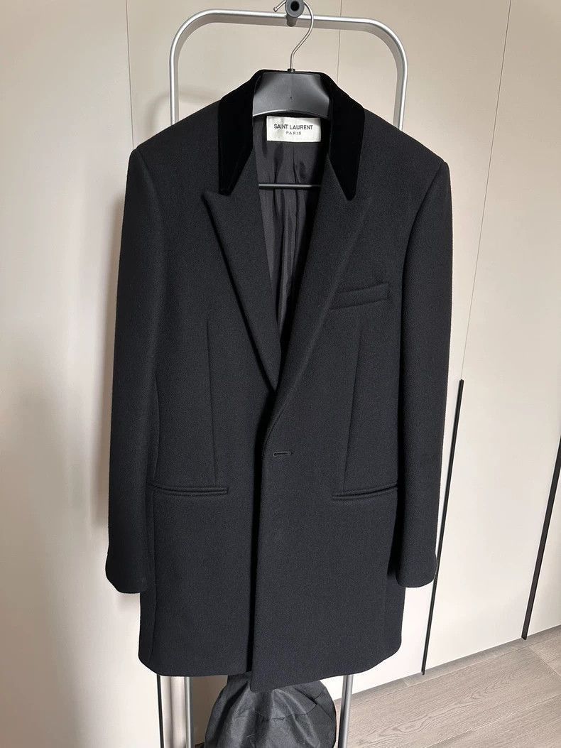 Saint Laurent Paris Saint Laurent Black Overcoat Never Worn-2506 Size M / US 6-8 / IT 42-44 - 1 Thumbnail
