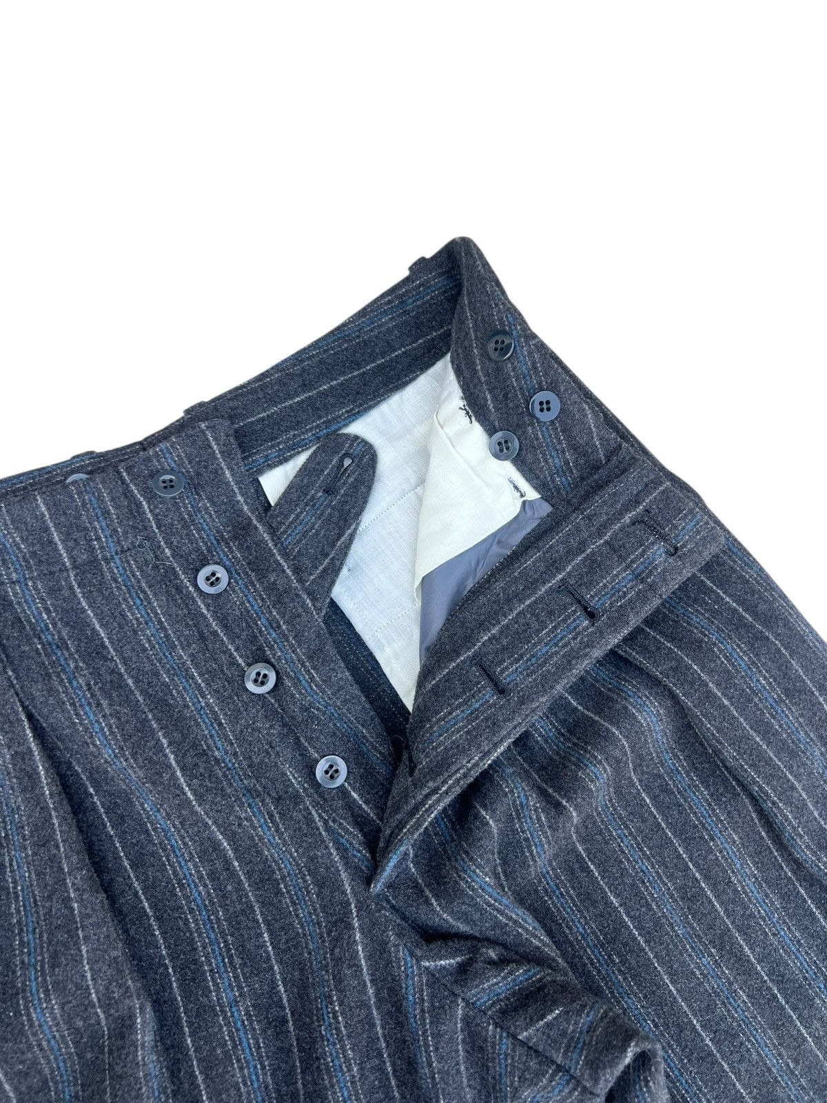 Nigel Cabourn Vintage Nigel Cabourn Striped Wool Baggy Trouser Pant Size US 32 / EU 48 - 5 Thumbnail