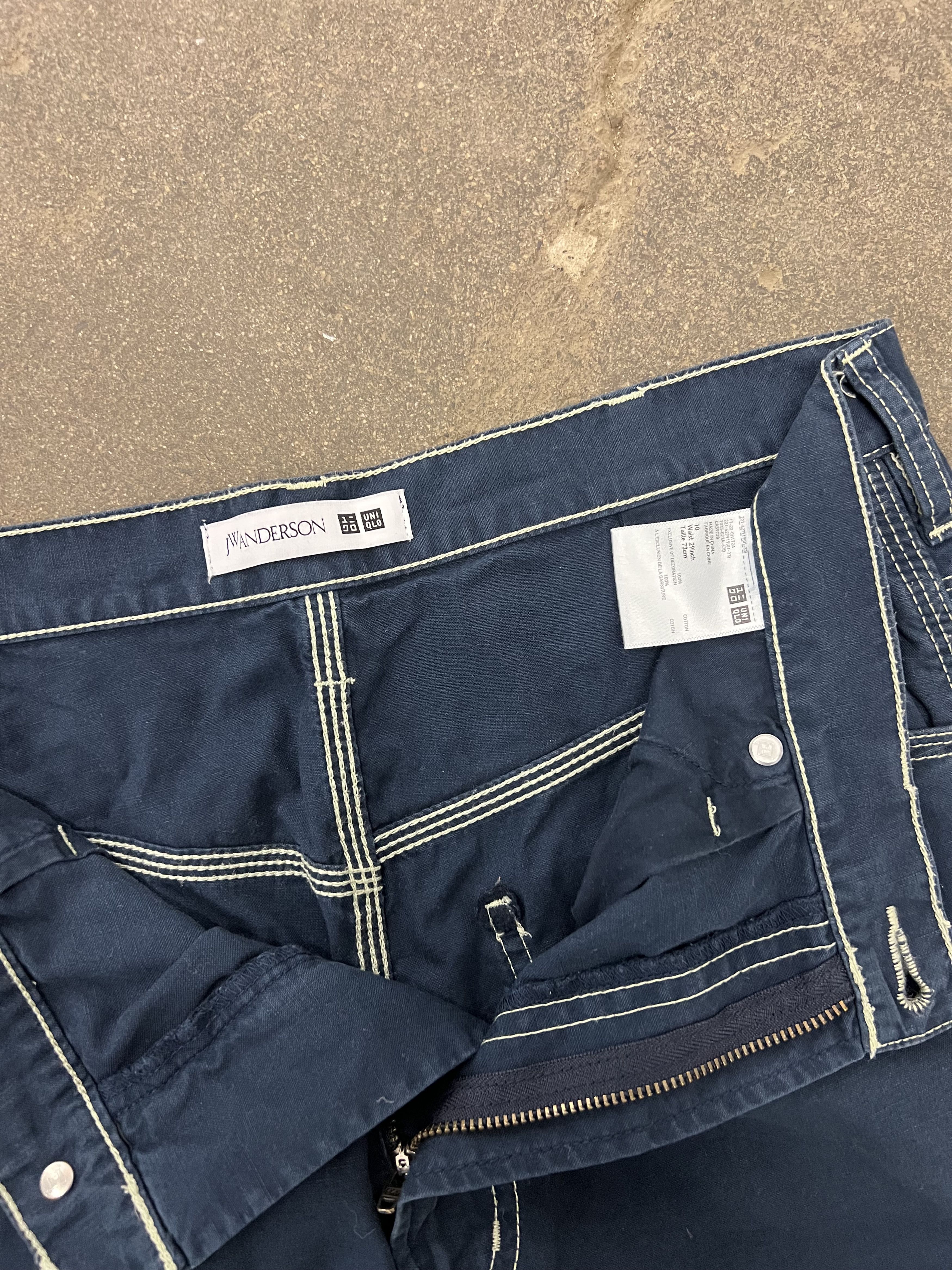 JW Anderson × Uniqlo JW Anderson X Uniqlo Straight Leg Patch Back Pocket Pants Size US 30 / EU 46 - 6 Thumbnail