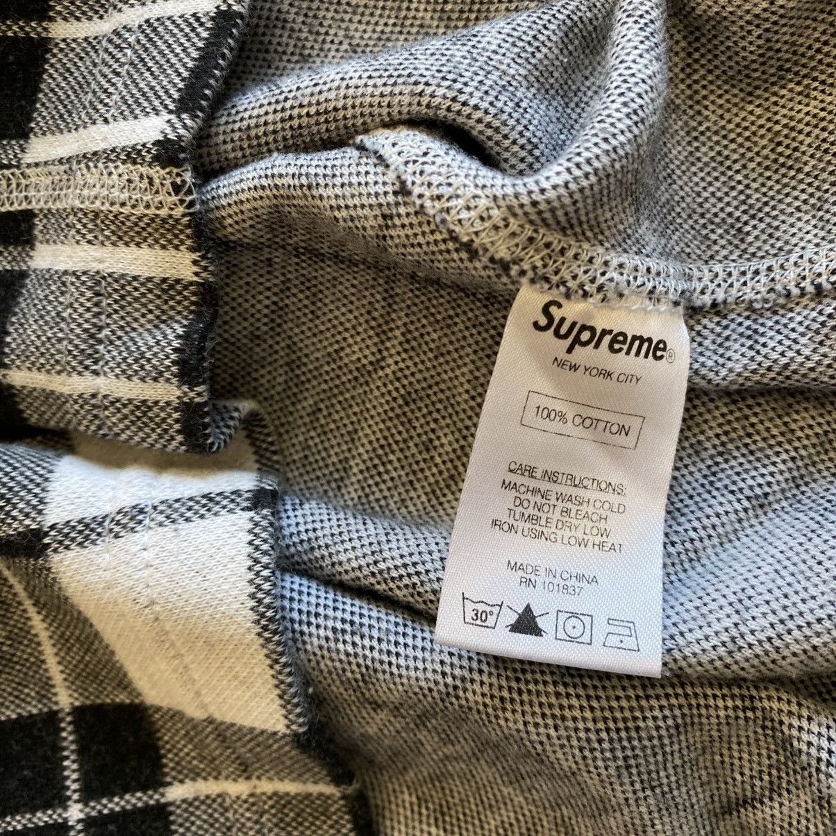 Supreme Supreme Tartain Plaid Henley Longsleeve T-Shirt White 2014 Size US M / EU 48-50 / 2 - 5 Thumbnail