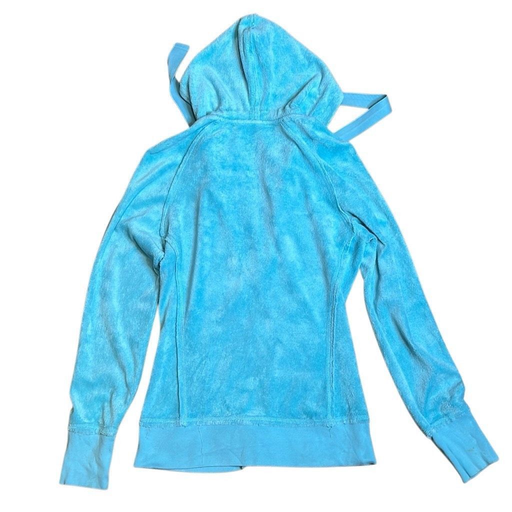 Other Twisted Heart Terry Cloth Blue Fitted Hoodie Size S / US 4 / IT 40 - 10 Thumbnail