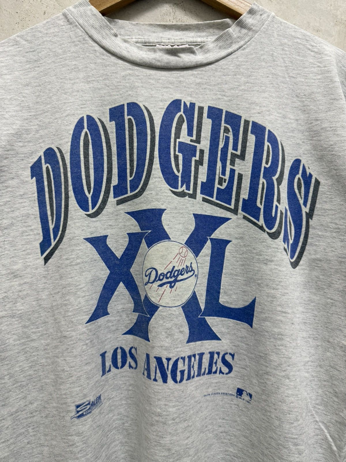 MLB Vintage 1991 Los Angeles Dodgers salem Tshirt Size US M / EU 48-50 / 2 - 2 Thumbnail