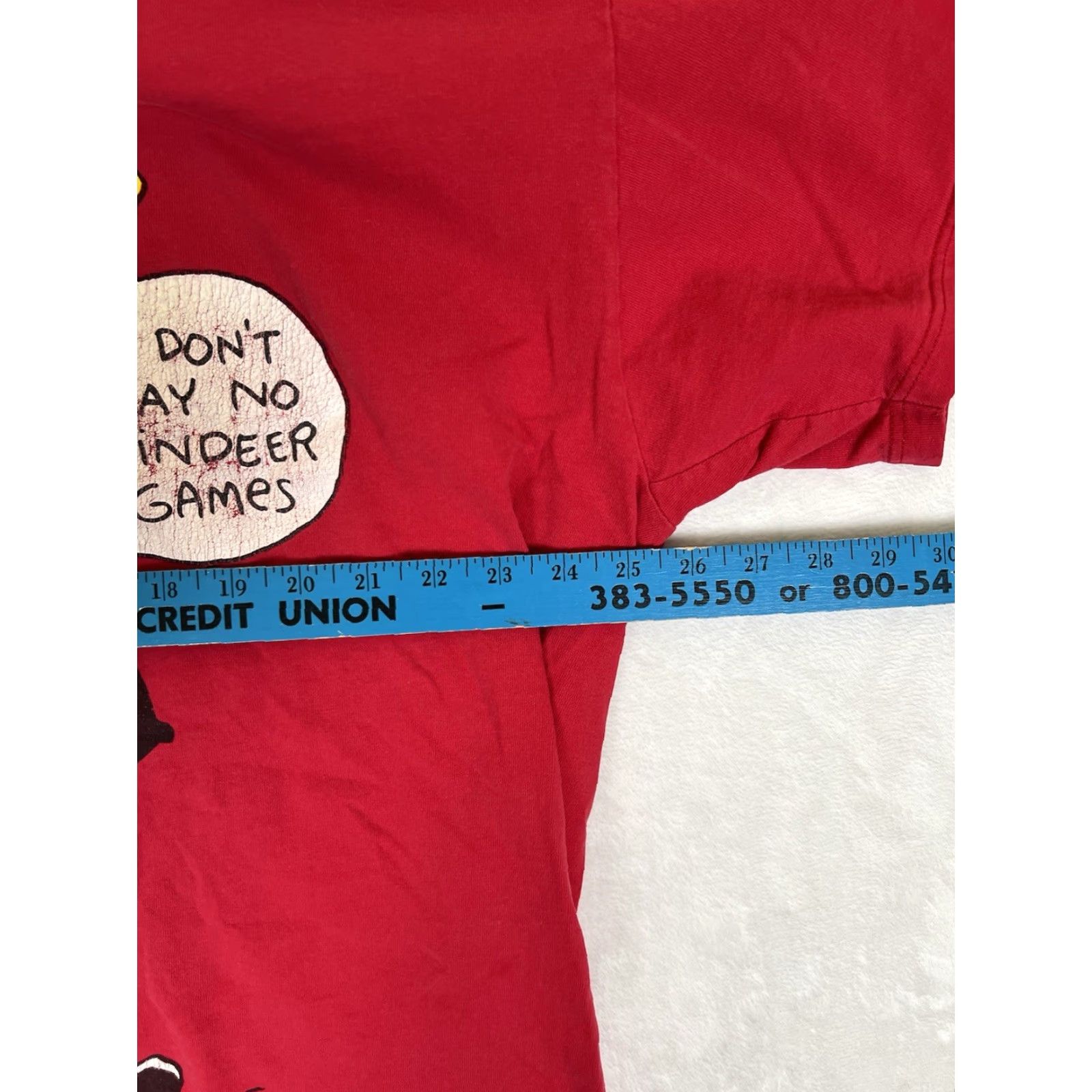Vintage VINTAGE The Jokes On You Pajama Shirt Christmas Reindeer 2X Red Sleepshirt Short Sleeve Women Funny 90s 80s Size XXL / US 16-18 / IT 52-54 - 5 Thumbnail