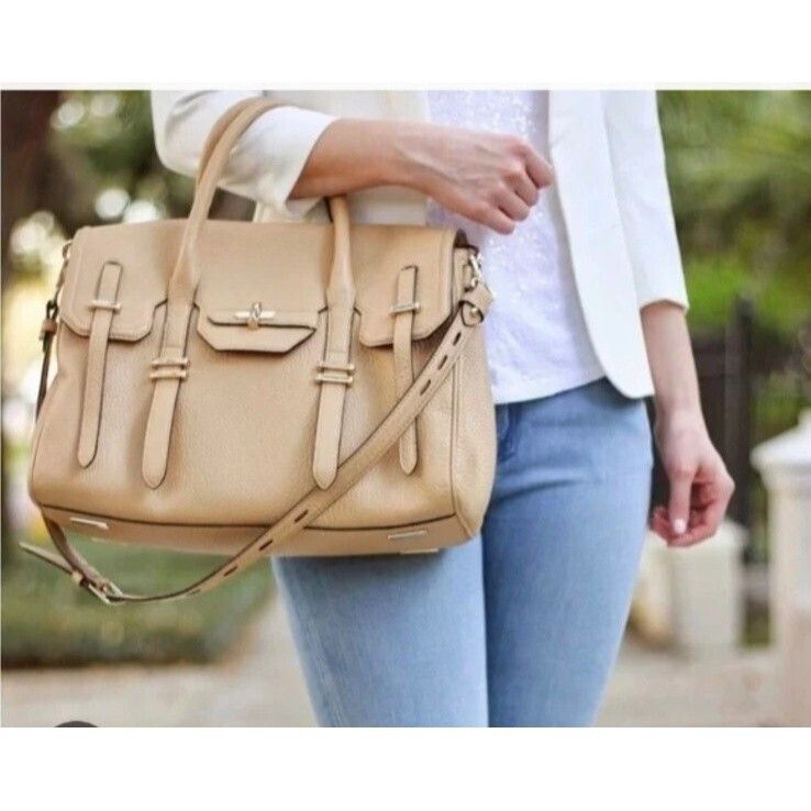 Rebecca Minkoff Rebecca MinkoffMinkoff Jules Satchel Biscuit Size ONE SIZE - 1 Thumbnail