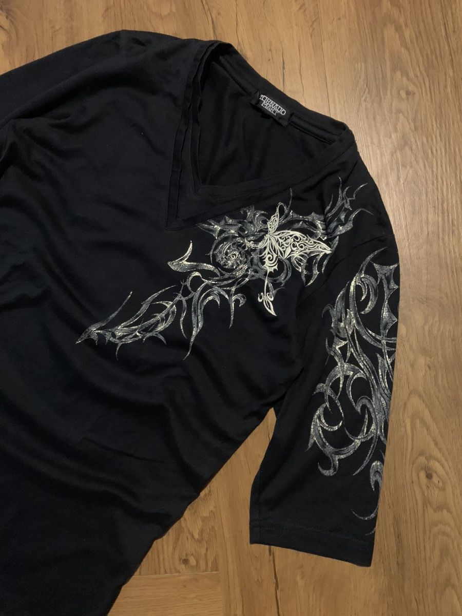 14th Addiction × Tornado Mart × Yasuyuki Ishii Tornado mart skinny Raglan doubel layer tribal butter fly Size US M / EU 48-50 / 2 - 3 Thumbnail