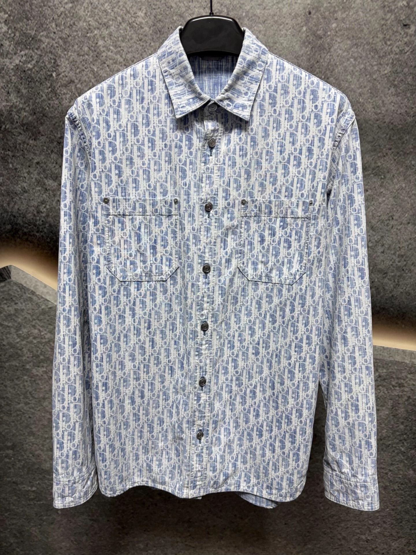 Dior Dior long-sleeve shirt 38 like new clean Japan made Size US M / EU 48-50 / 2 - 1 Thumbnail