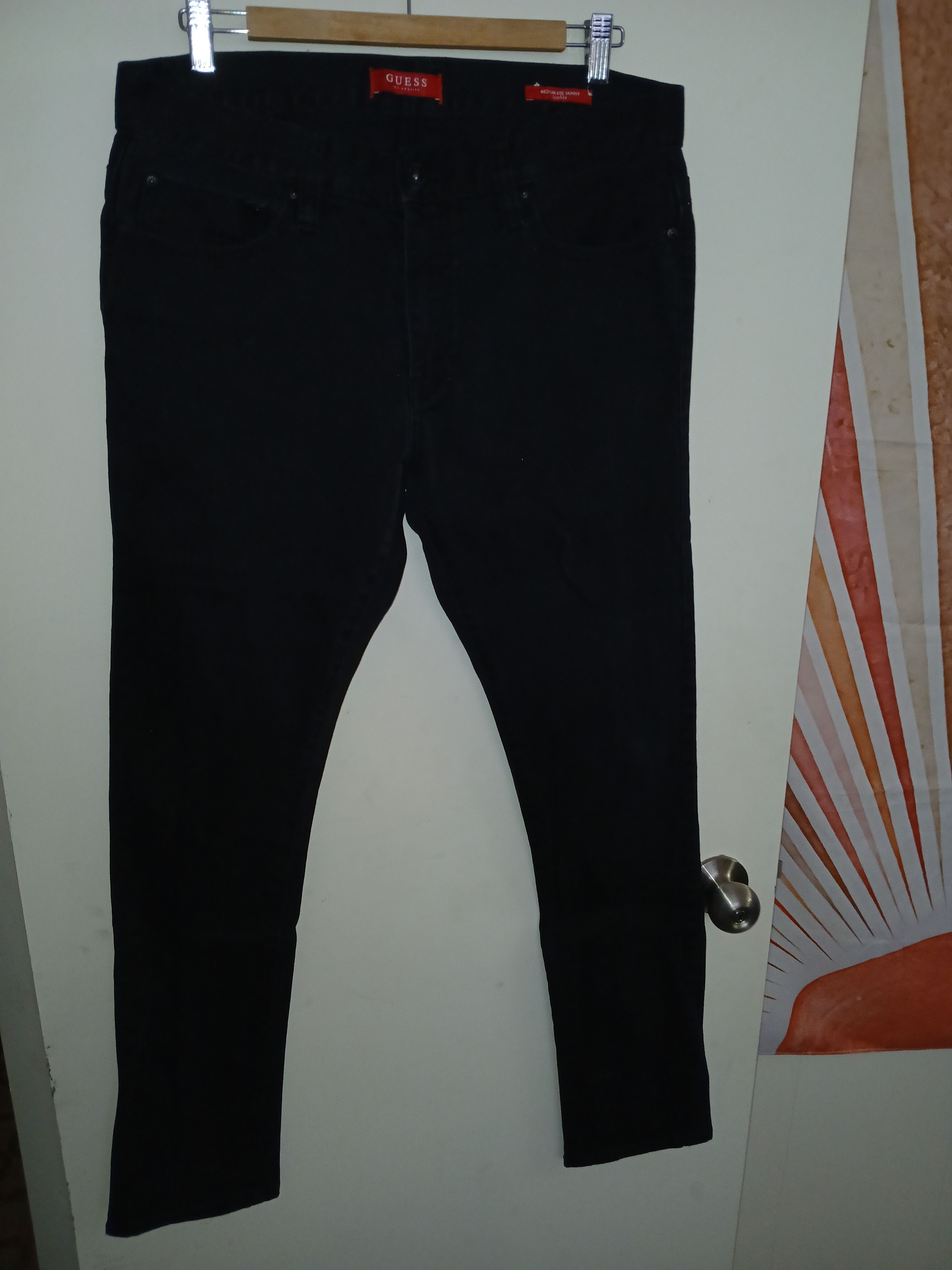 Guess Guess Black Skinny Taper Jeans Size US 30 / EU 46 - 2 Thumbnail