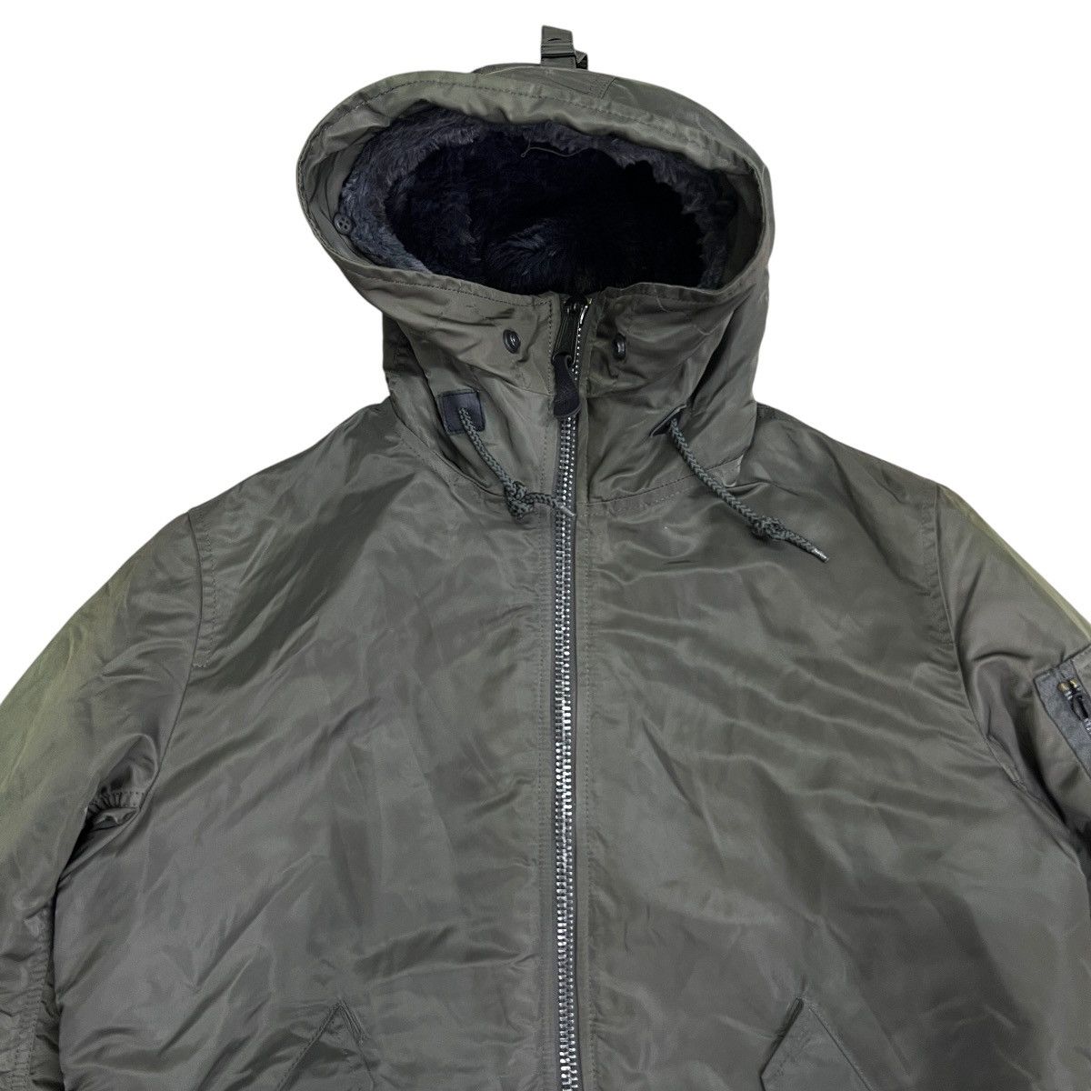 Alpha Industries 💥 ALPHA M-1 WITH HOODED BOMBER JACKET Size US L / EU 52-54 / 3 - 8 Thumbnail