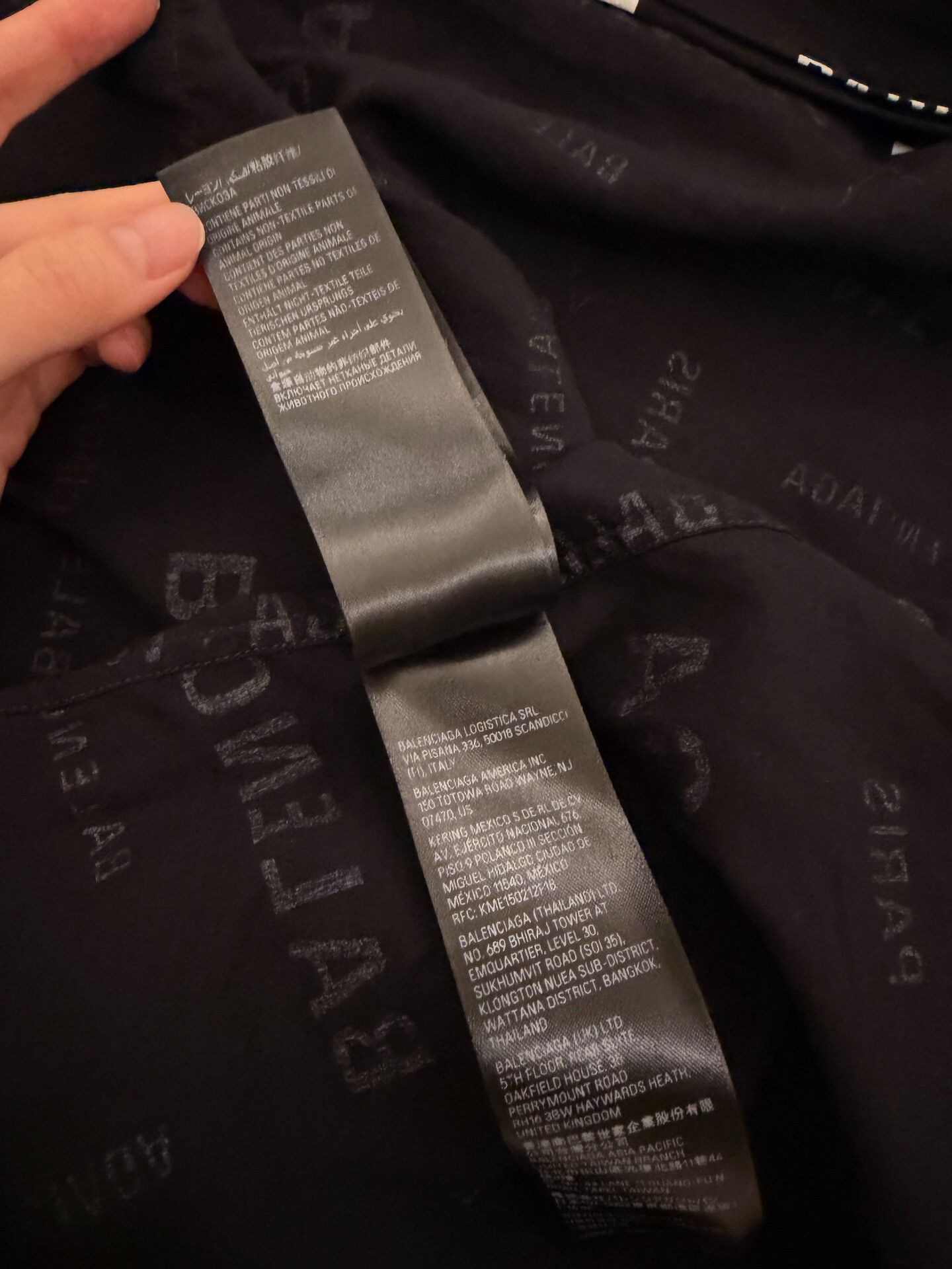 DEFEND PARIS balenciaga black long sleeve shirt with print Size US XS / EU 42 / 0 - 6 Thumbnail