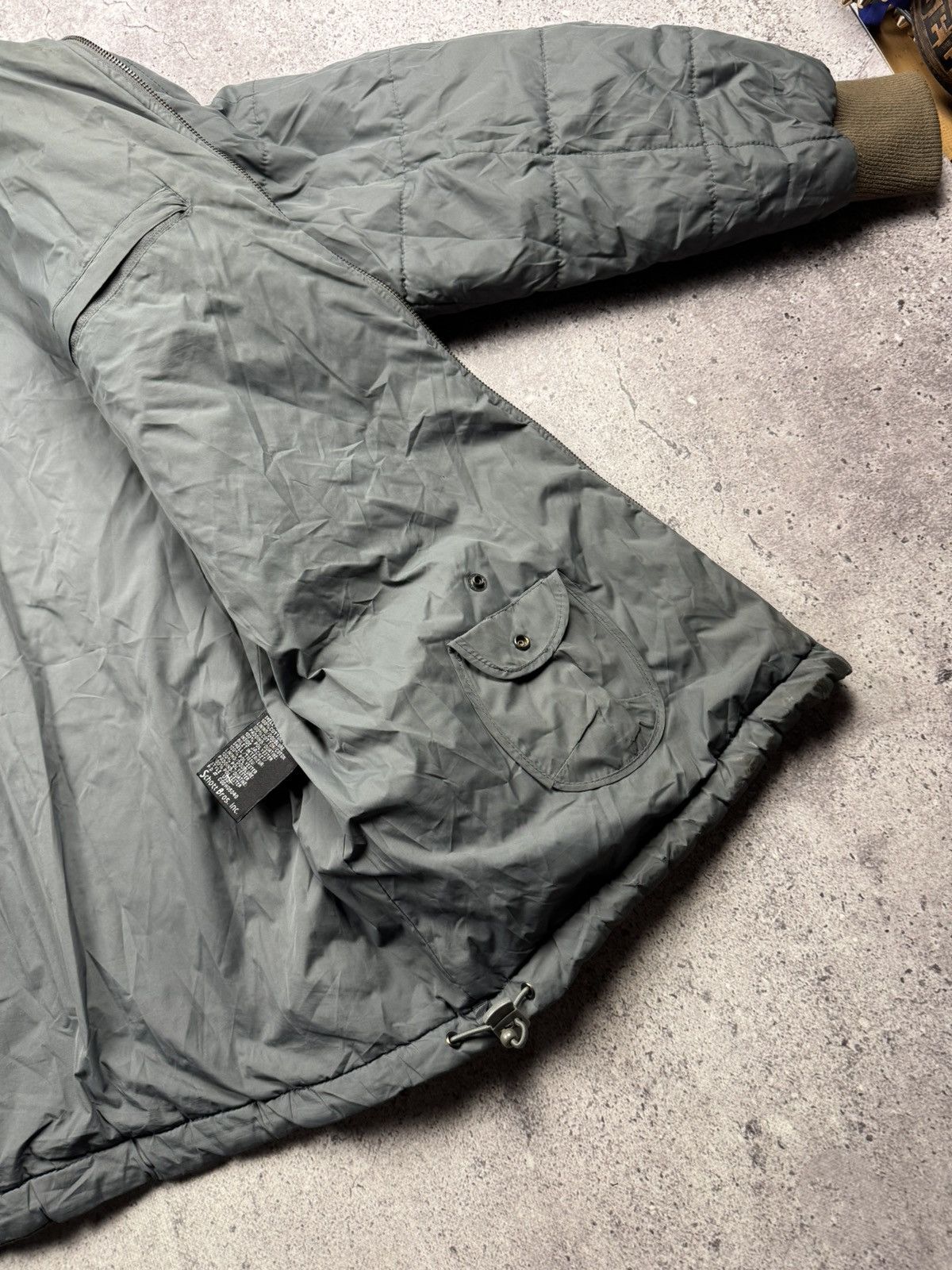 Schott Vintage SCHOTT Y2K Quilted Long Jacket Bomber Flight Militar Size US XL / EU 56 / 4 - 11 Thumbnail