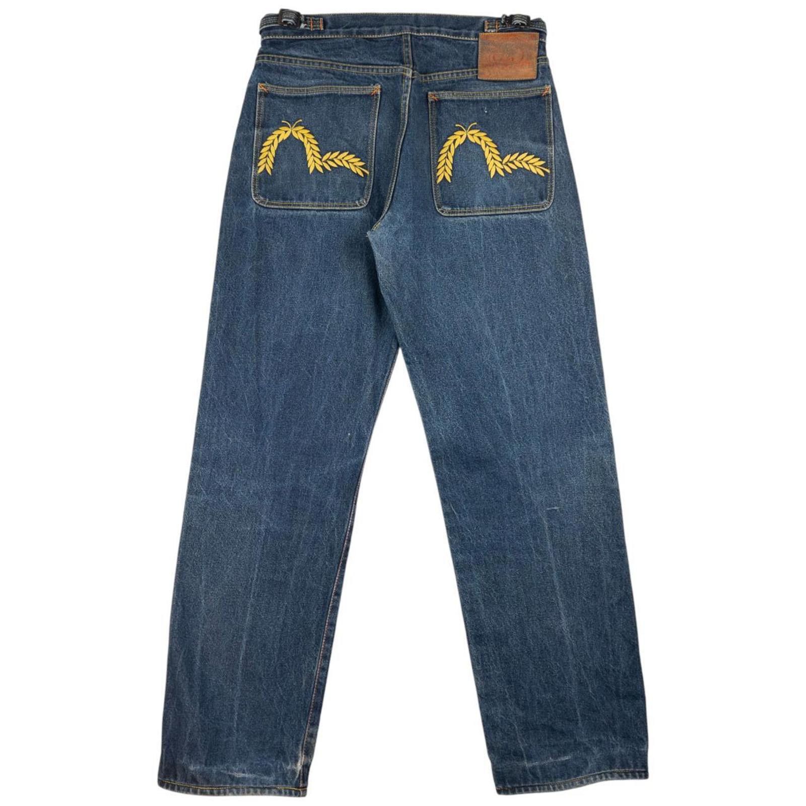 Evisu Vintage Evisu Double Wheat Gull Embroidered Denim Jeans W30 Size US 30 / EU 46 - 2 Thumbnail