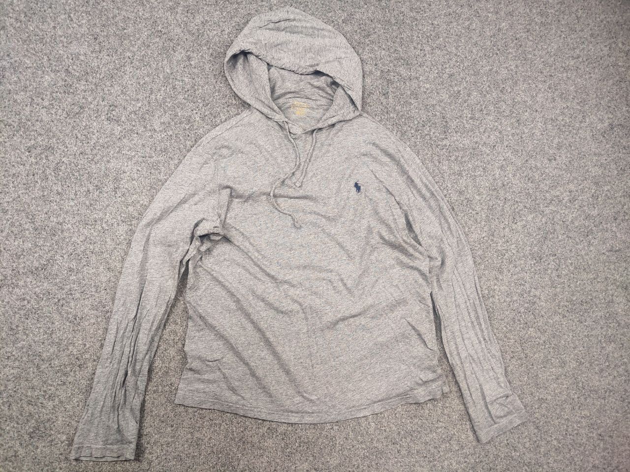 Polo Ralph Lauren Vintage Polo Ralph Lauren Light Gray Cotton Hoodie Y2K Style Size US M / EU 48-50 / 2 - 7 Thumbnail